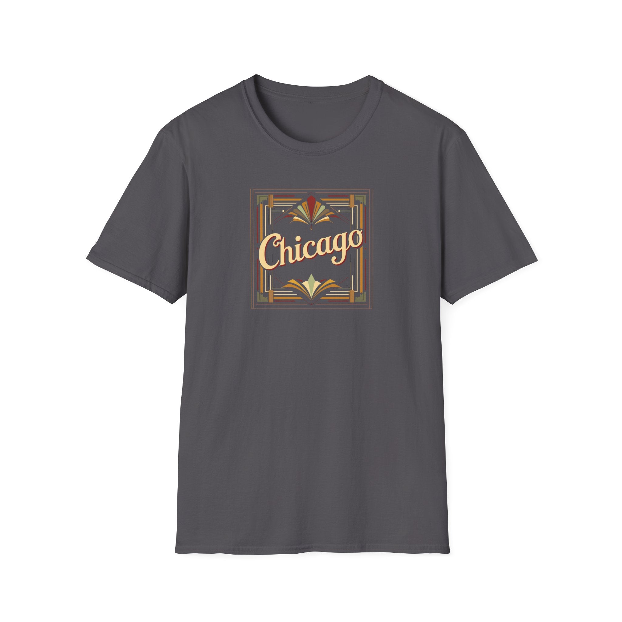 Chicago Art Deco Script T-Shirt | Vintage City Typography