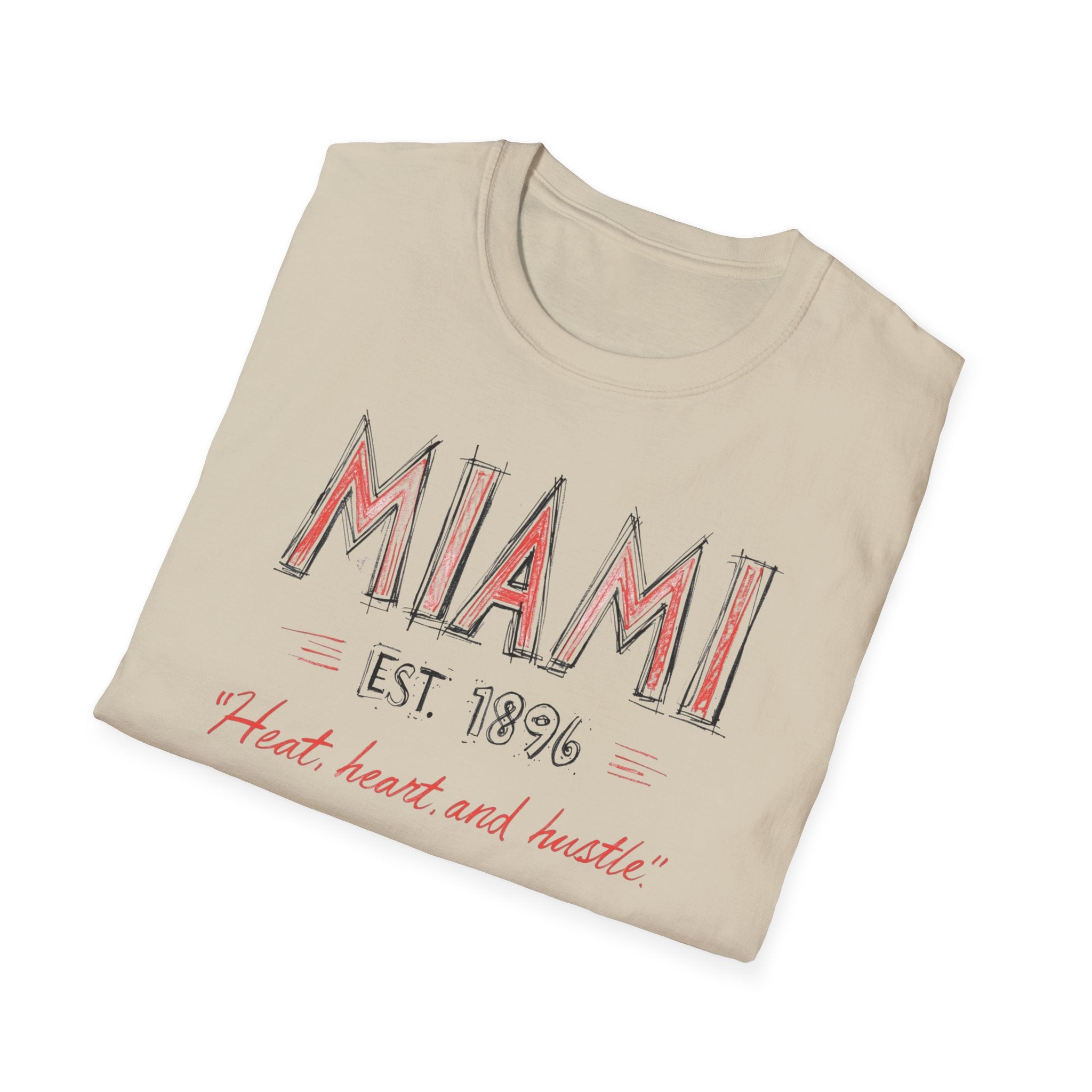 Miami Est. 1896 T-Shirt — "Heat, Heart and Huskie" Retro City Tee