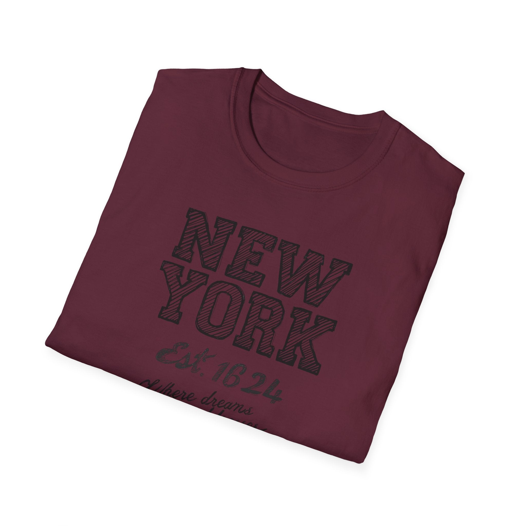 New York Est. 1624 Vintage City T-Shirt — Retro Travel Tee
