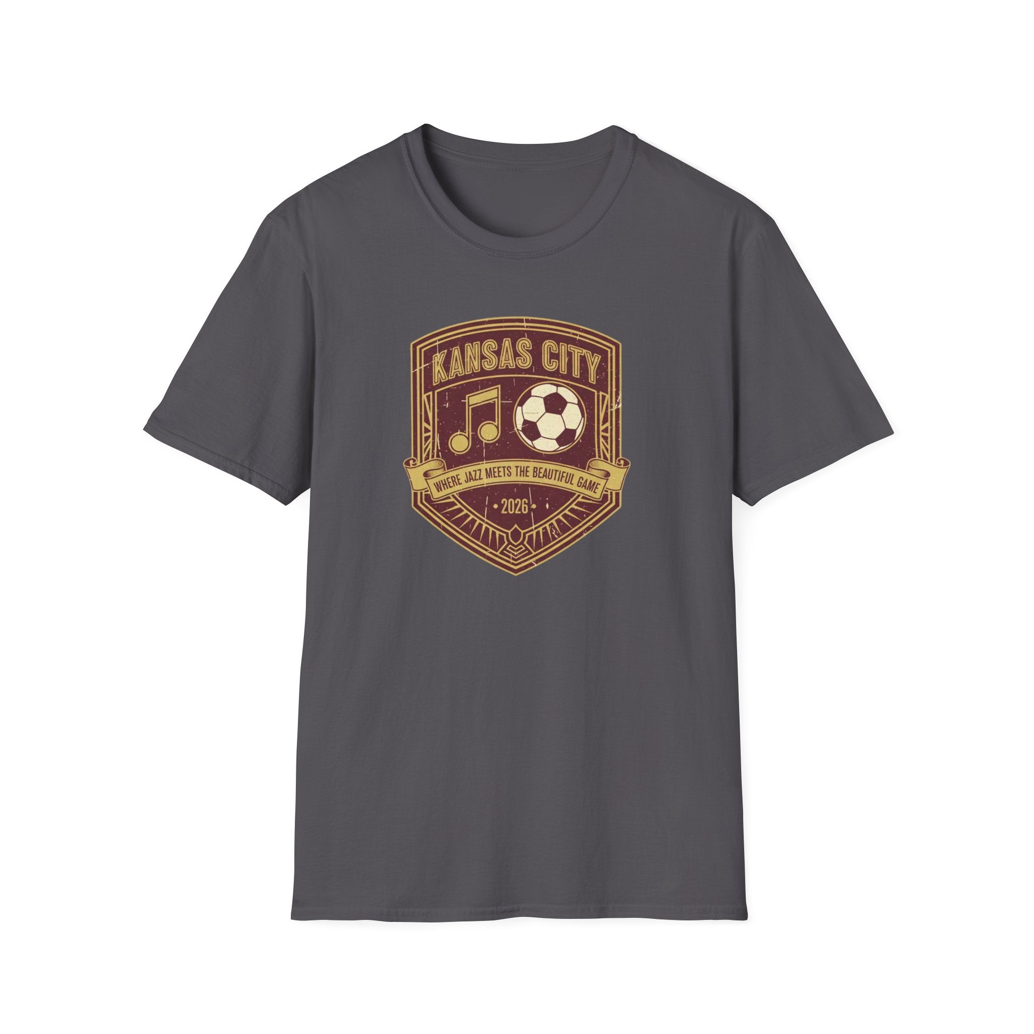 Kansas City Music & Soccer Crest T-Shirt