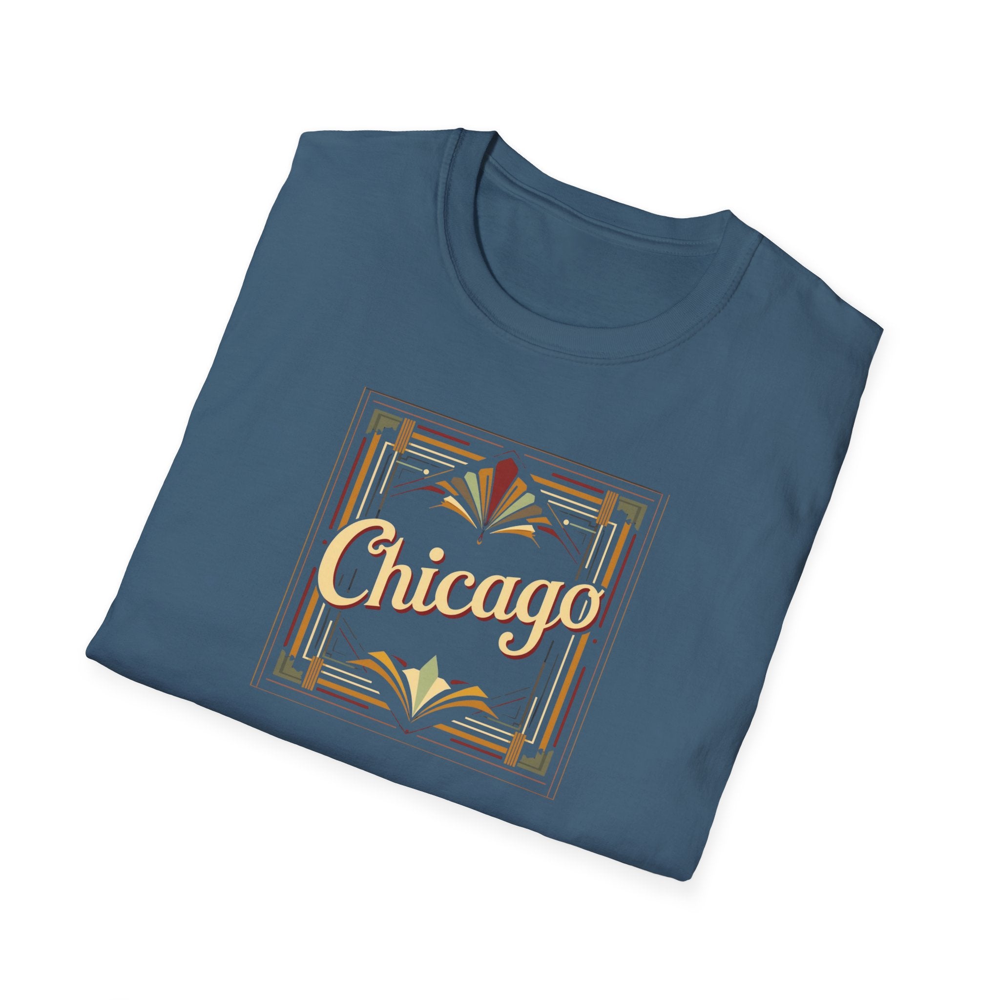 Chicago Art Deco Script T-Shirt | Vintage City Typography