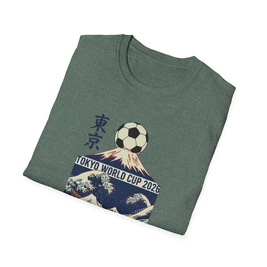Tokyo World Cup 2026 Soccer T‑Shirt — Great Wave Football Design