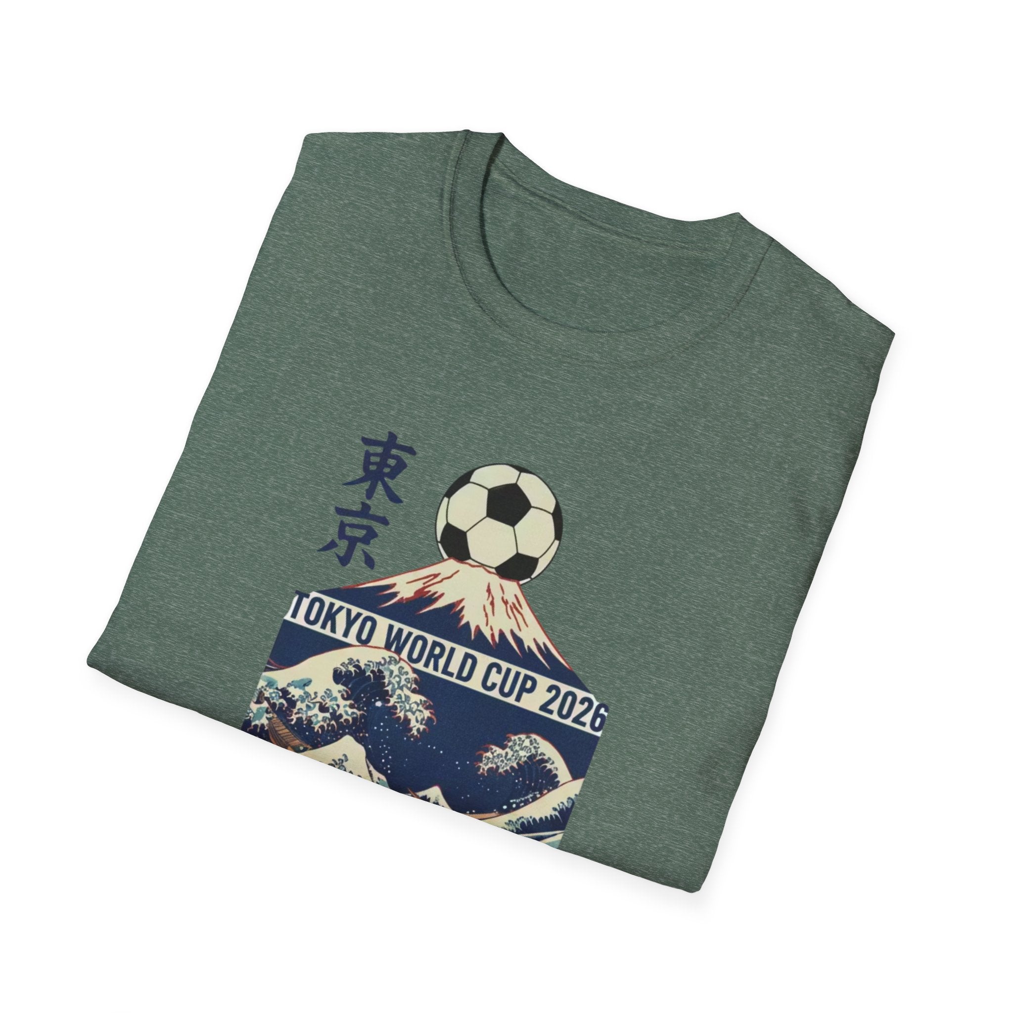 Tokyo World Cup 2026 Soccer T‑Shirt — Great Wave Football Design