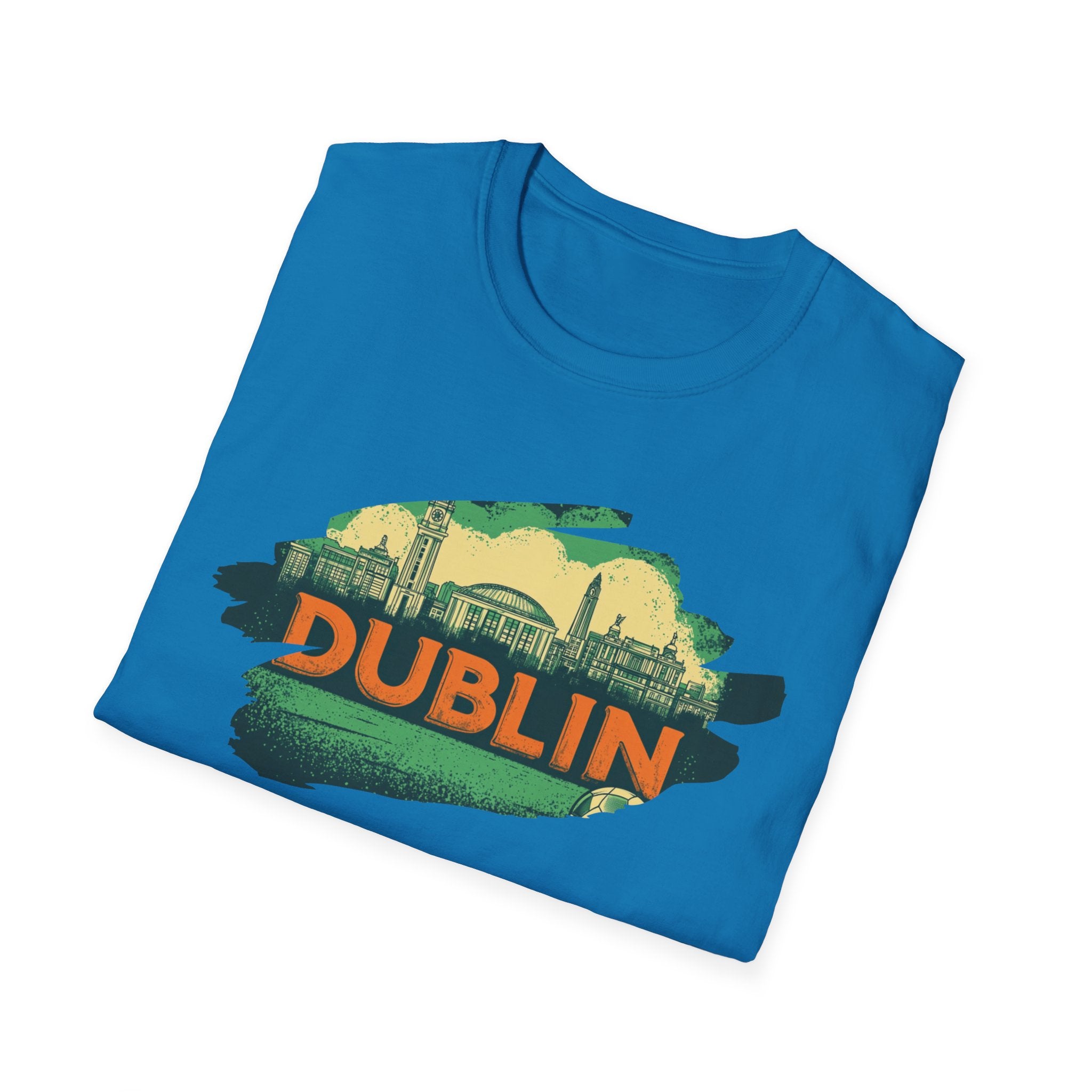 Dublin skyline brushstroke T-Shirt | Ireland travel city tee