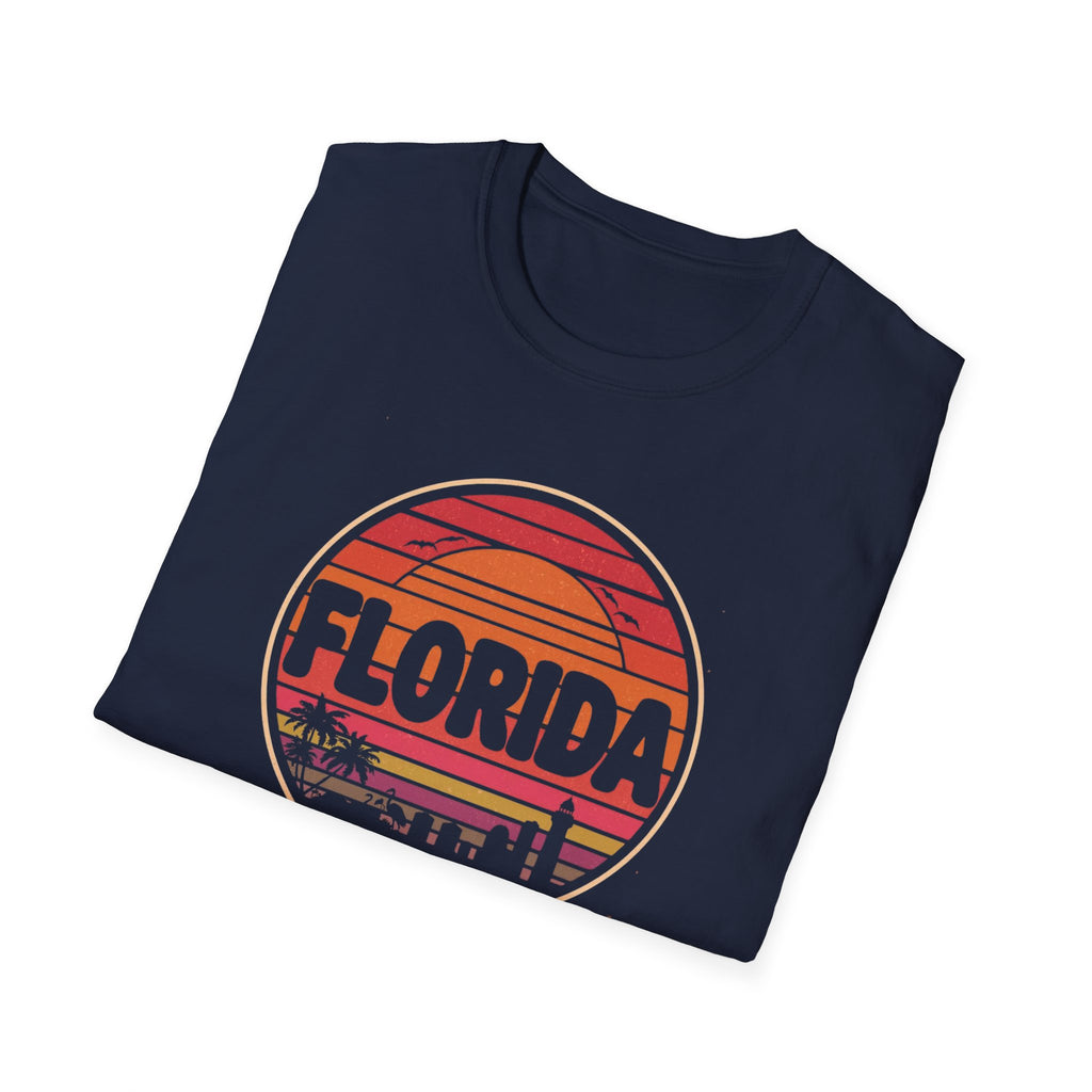 Florida Sunset T-Shirt — Retro Beach Skyline Tee