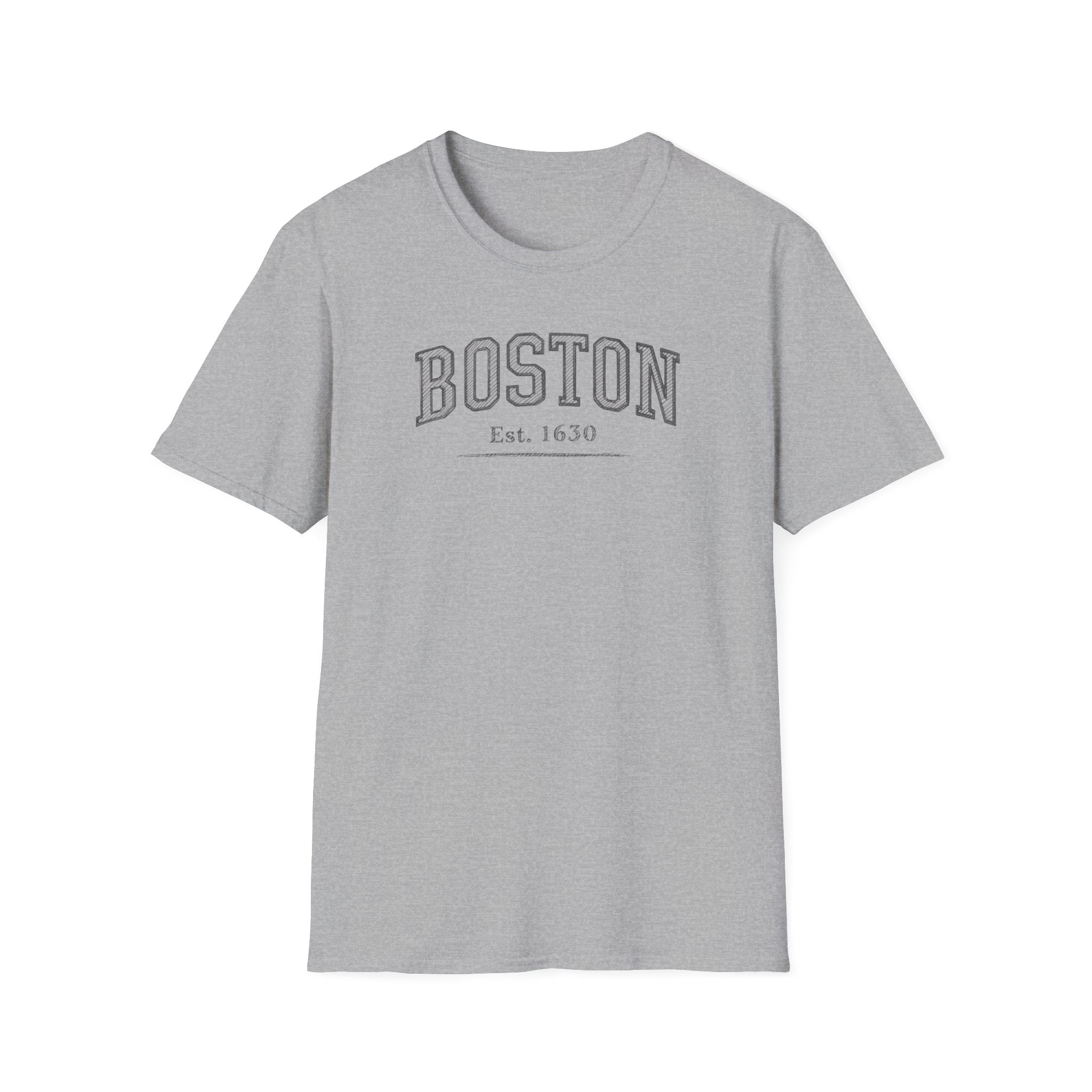 Boston Established 1630 T-Shirt — Vintage Collegiate City Tee