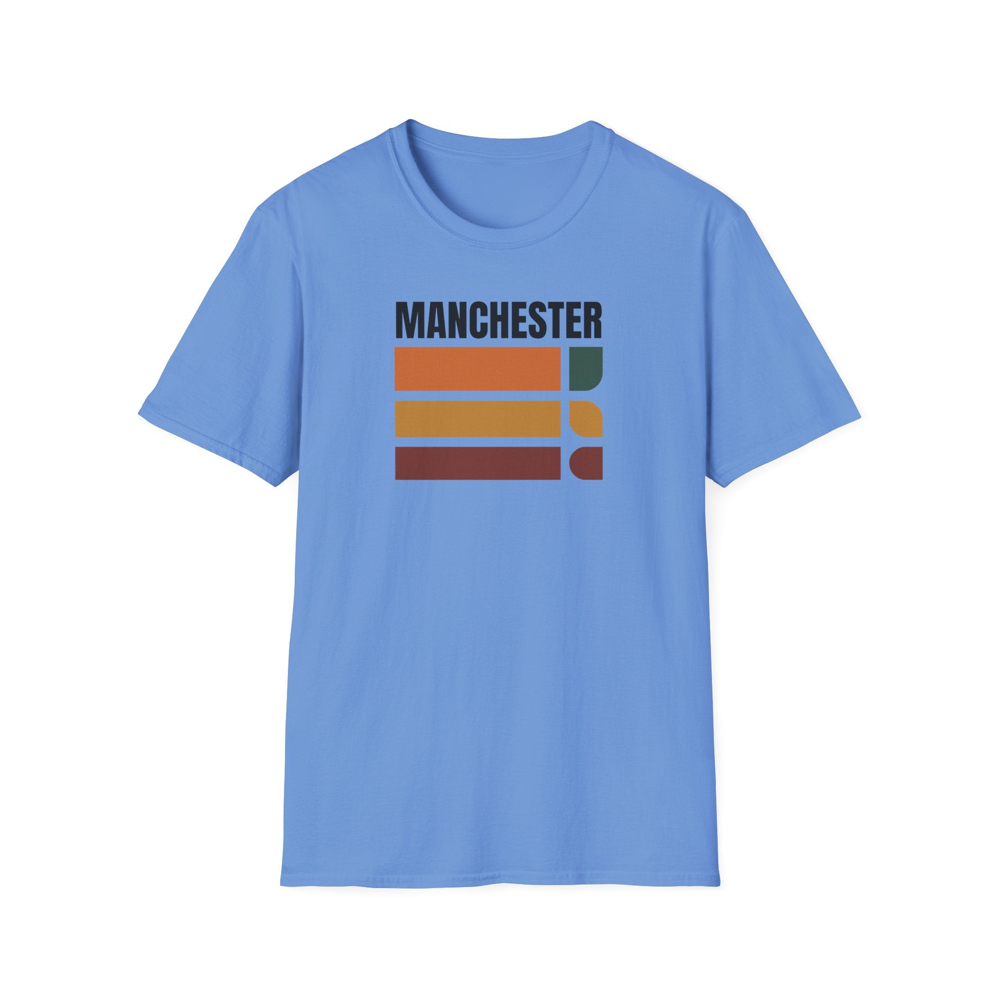Manchester Retro Stripes T-Shirt | Vintage City Graphic