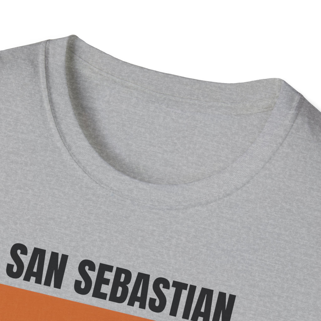 San Sebastian Retro Stripes T-Shirt | Vintage Sunset City Tee