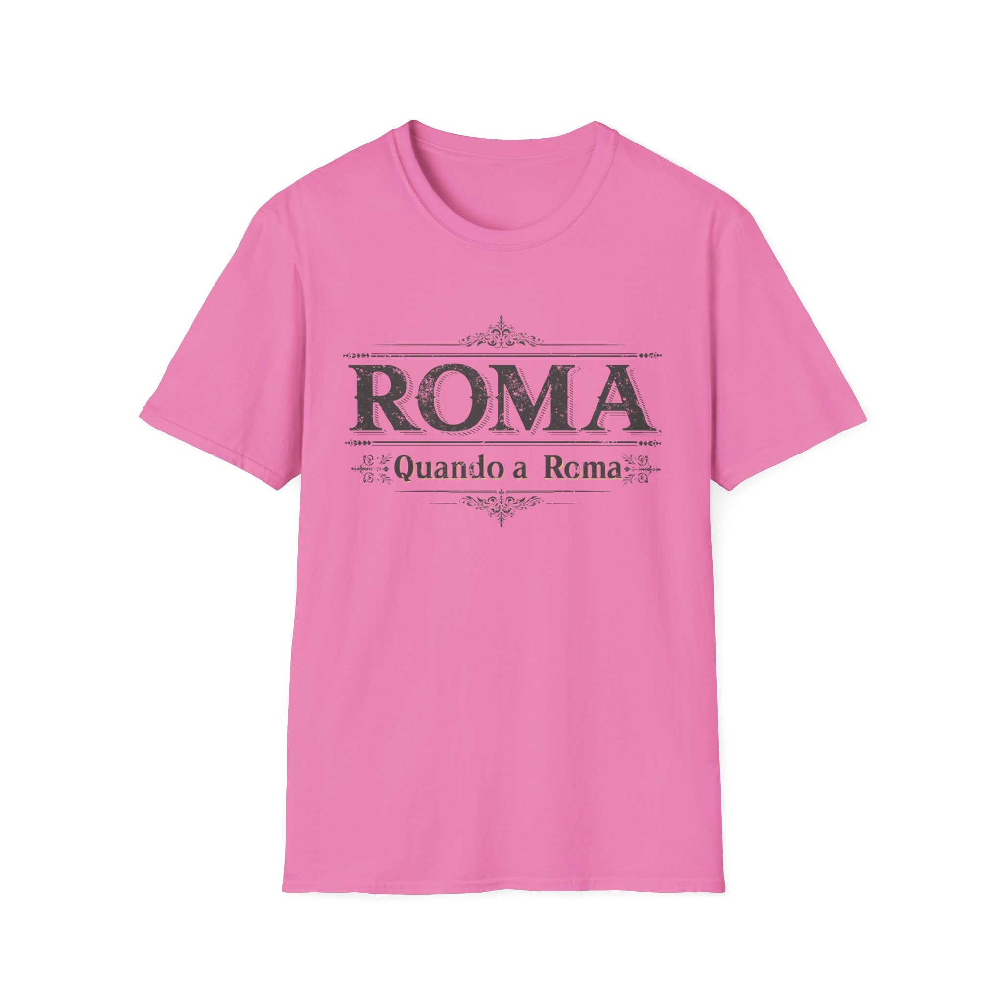 ROMA Vintage Typography T-Shirt | Quando a Roma travel souvenir