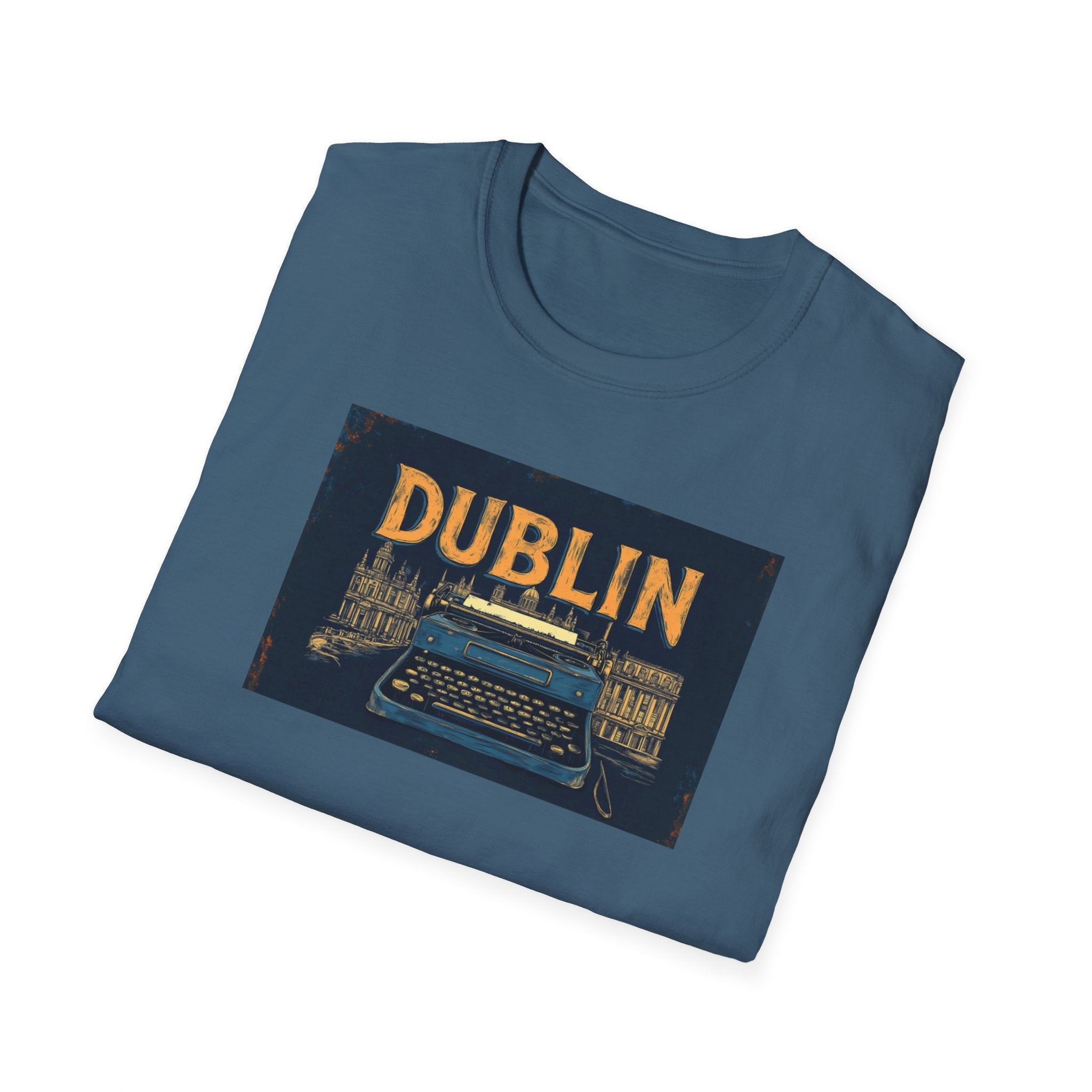 Dublin Vintage Typewriter T-Shirt | Ireland Typography Travel