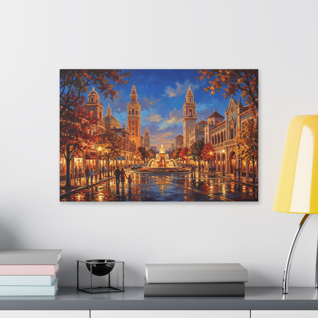 Kansas City Country Club Plaza Shopping District Canvas