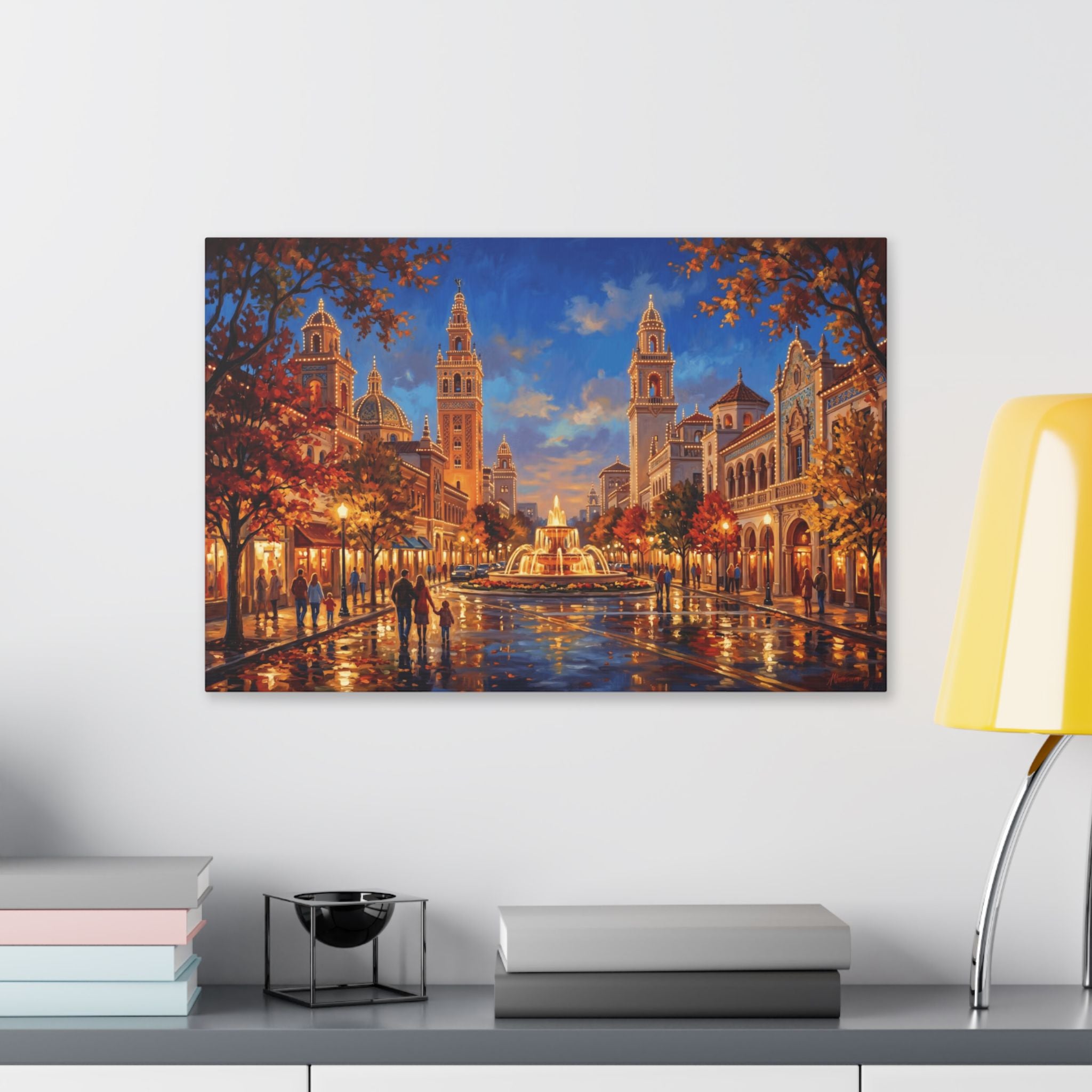 Kansas City Country Club Plaza Shopping District Canvas