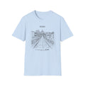 Rome skyline sketch T-Shirt | Ponte Sant'Angelo illustration, travel souvenir