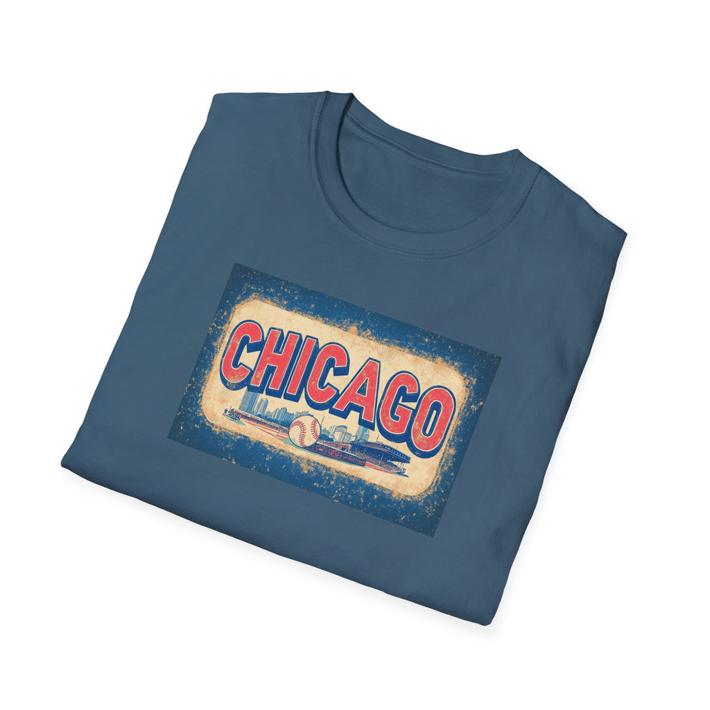 Chicago Retro Skyline T-Shirt | Vintage City Typography