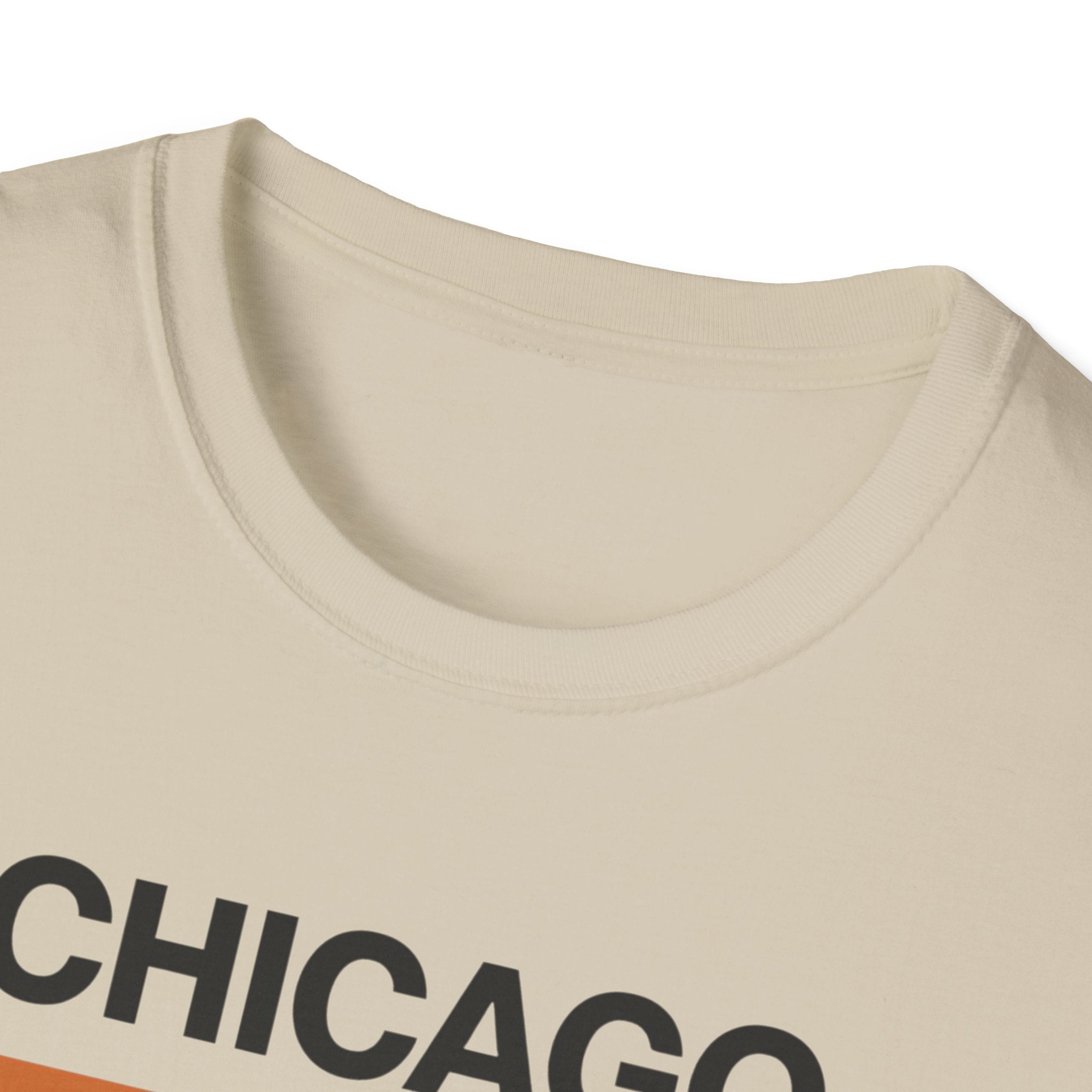 Chicago Retro Stripes T-Shirt | Vintage City Typography