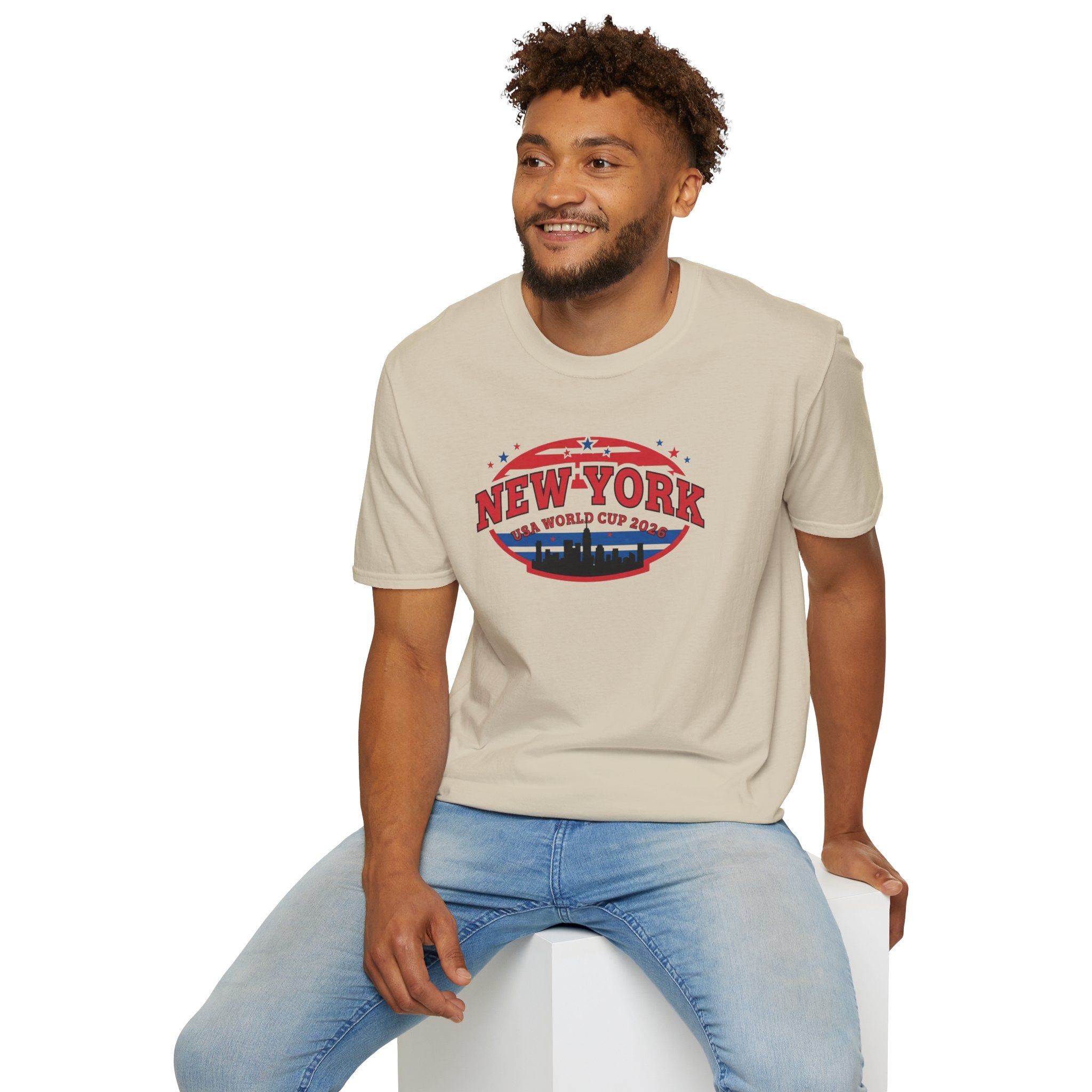 New York World Cup 2026 T-Shirt — Vintage Skyline Soccer Tee