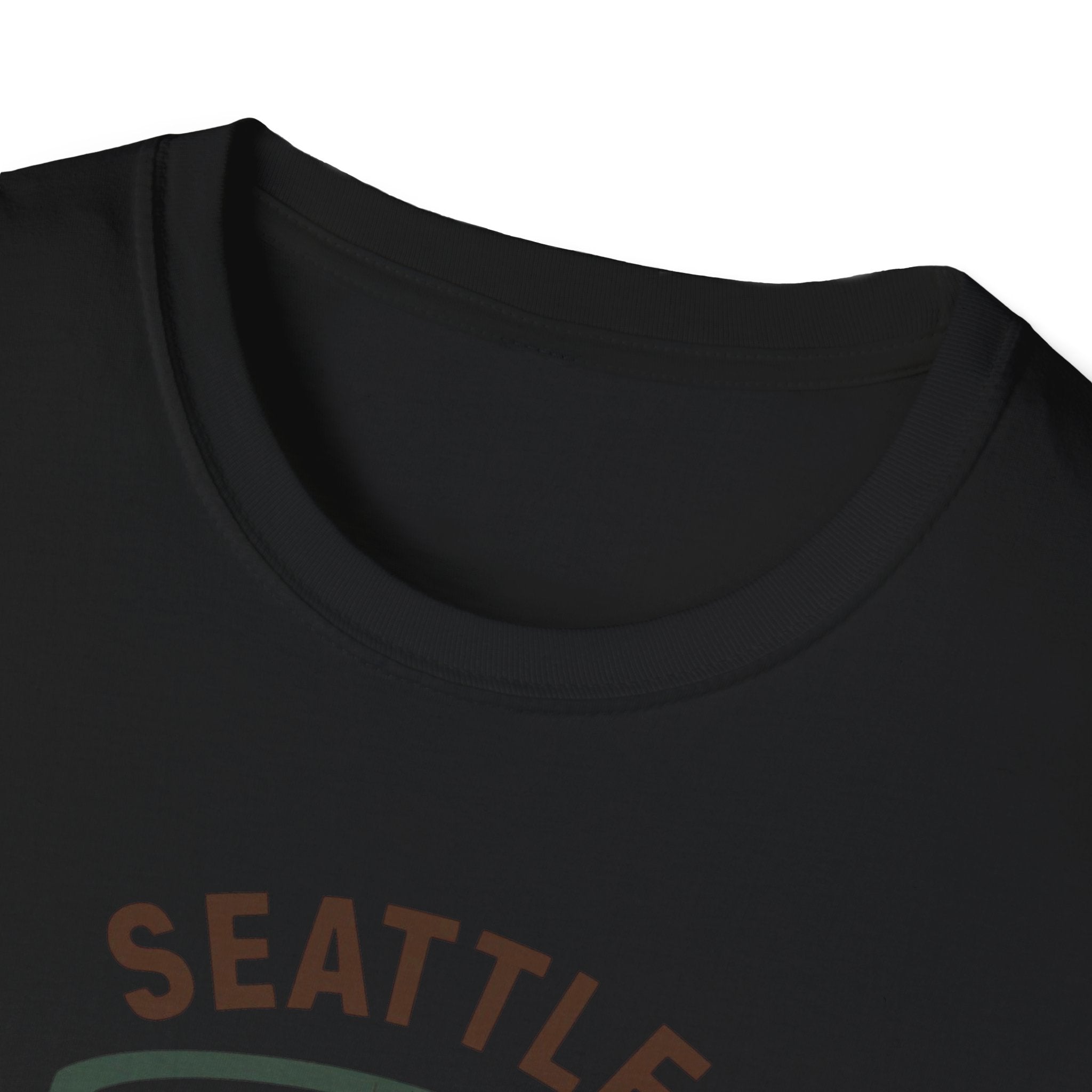 Seattle Coffee City T-Shirt — "This City Runs on Caffeine and Chaos"