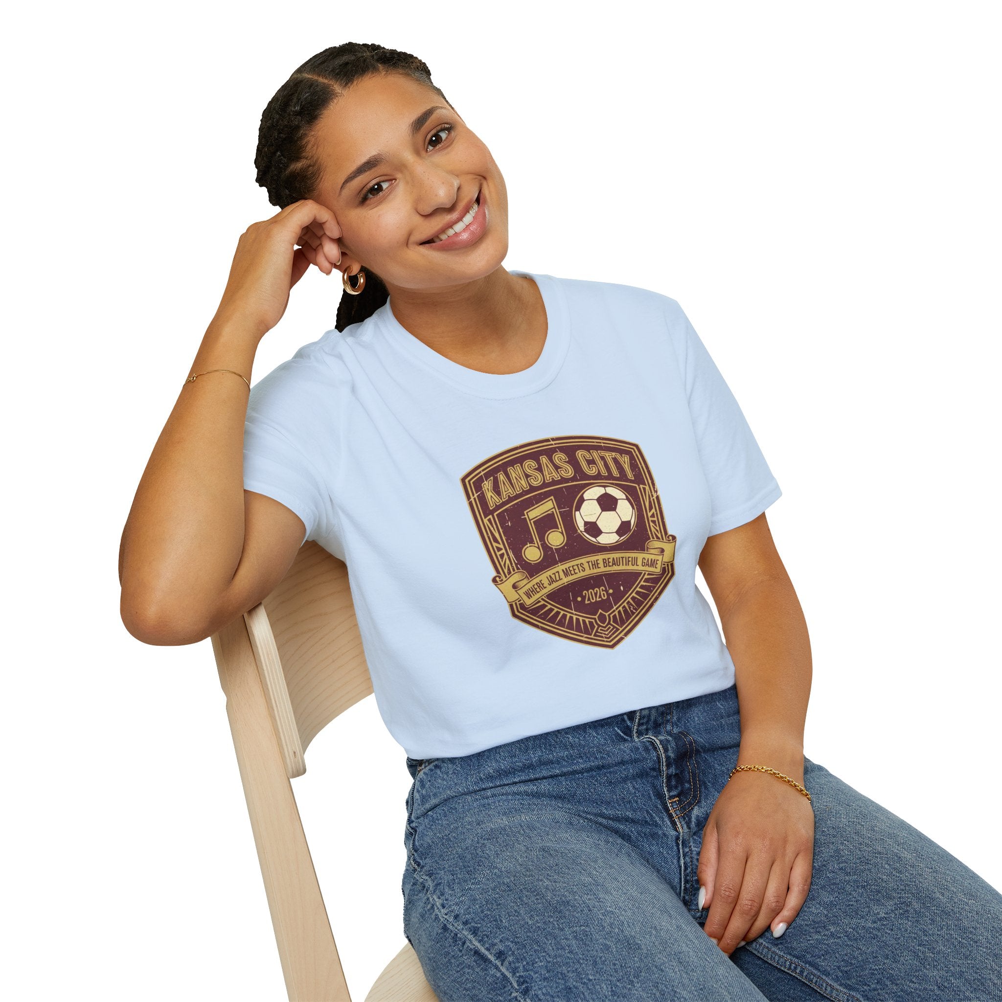 Kansas City Music & Soccer Crest T-Shirt