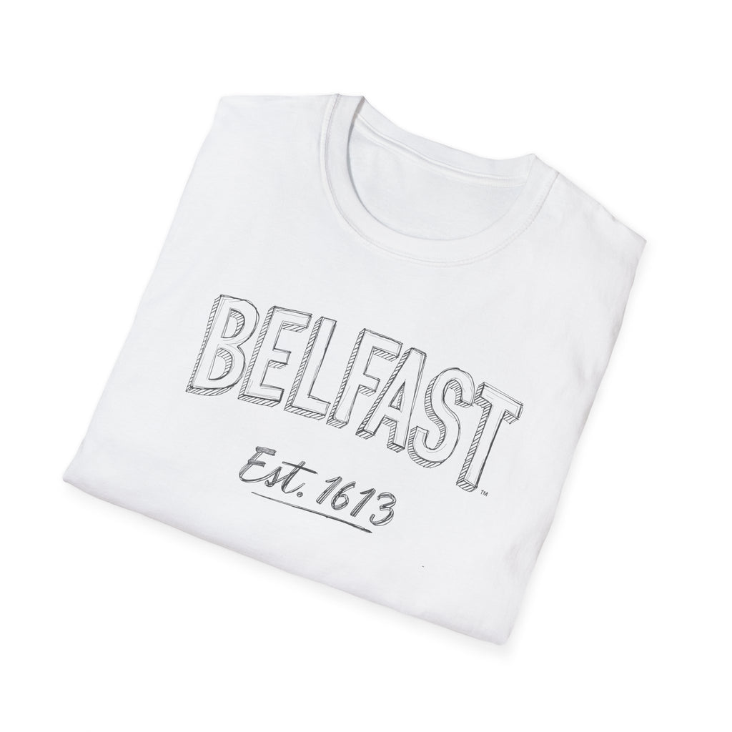Belfast Est. 1613 Vintage-Style T-Shirt — Retro City Pride Tee