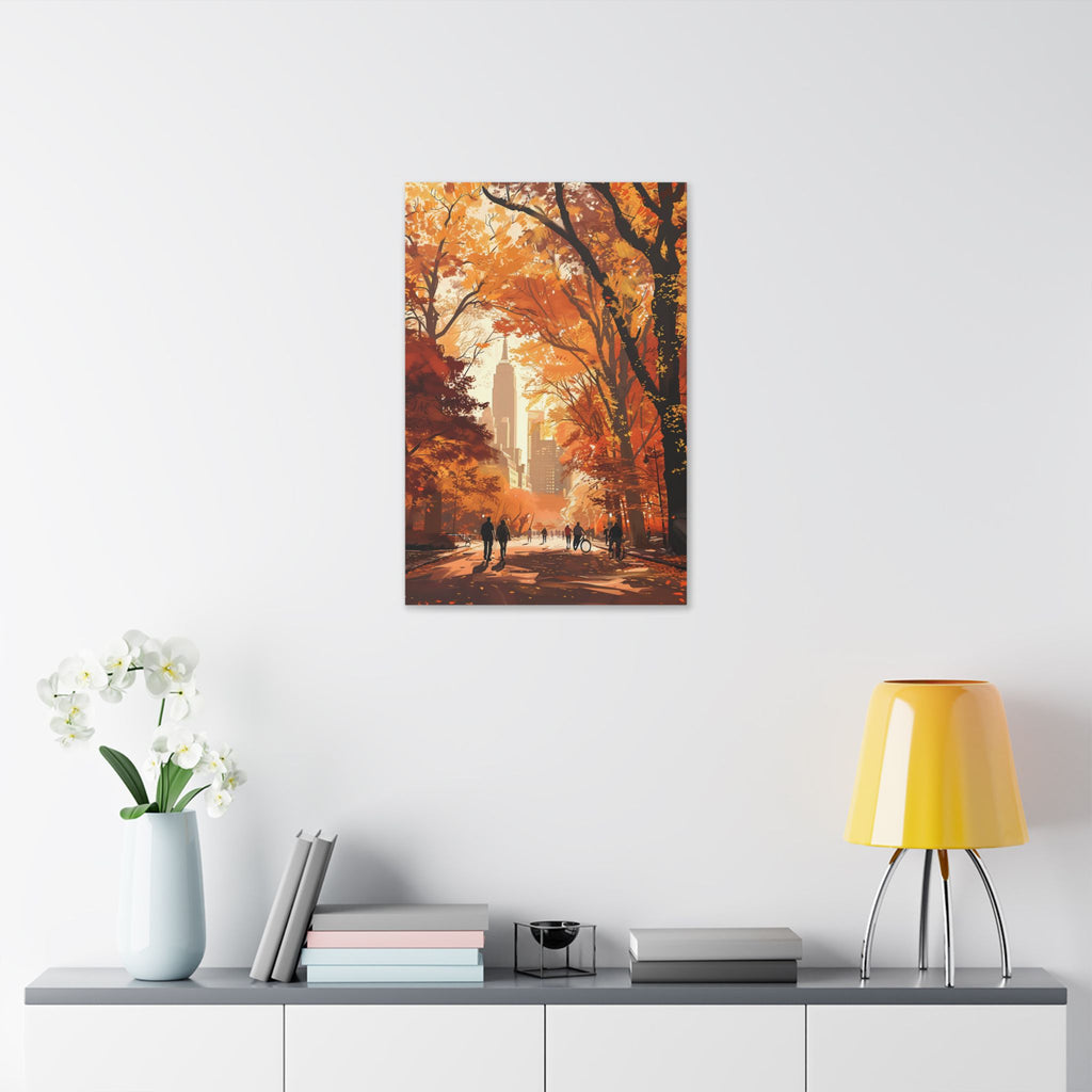 New York City - Autumn City Park Canvas