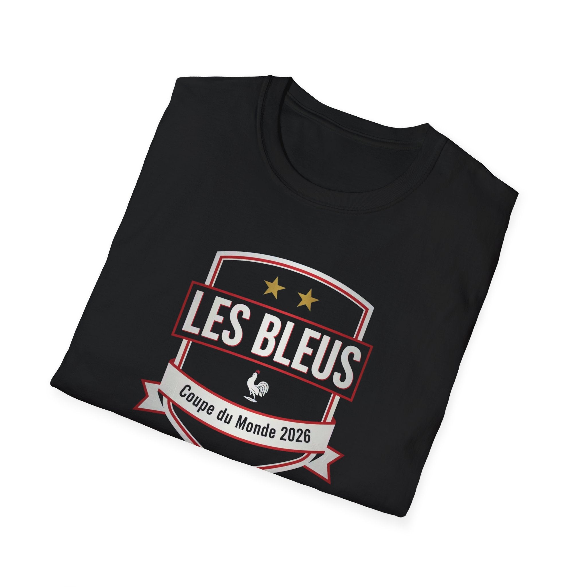 Les Bleus Shield T-Shirt – Coupe du Monde 2026 French Soccer Fan Tee