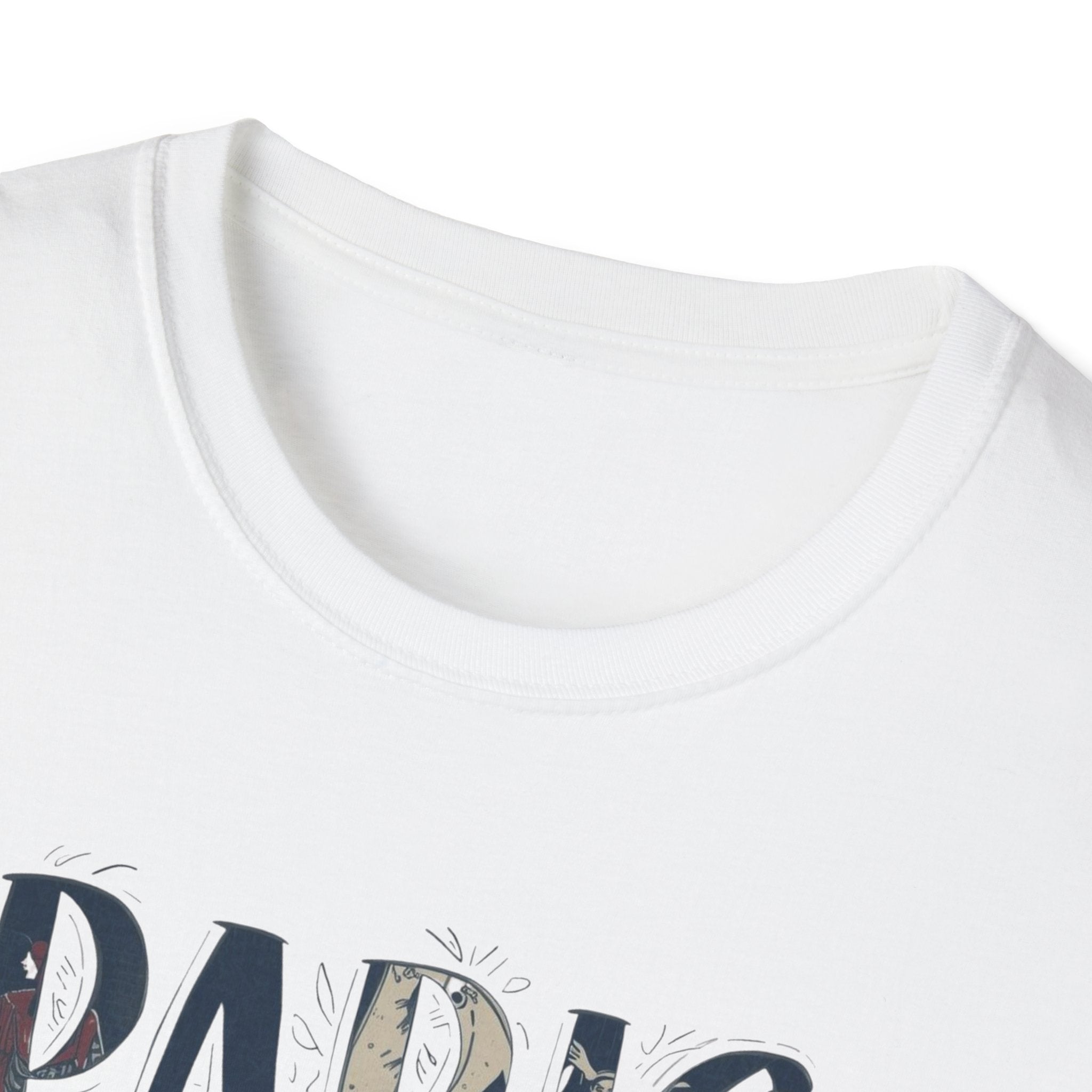 Paris Art Museum T-Shirt — Vintage Floral Typography Travel Tee