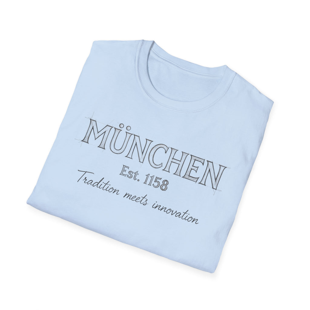 München Est. 1158 T-Shirt | Tradition Meets Innovation, Munich Typography Tee
