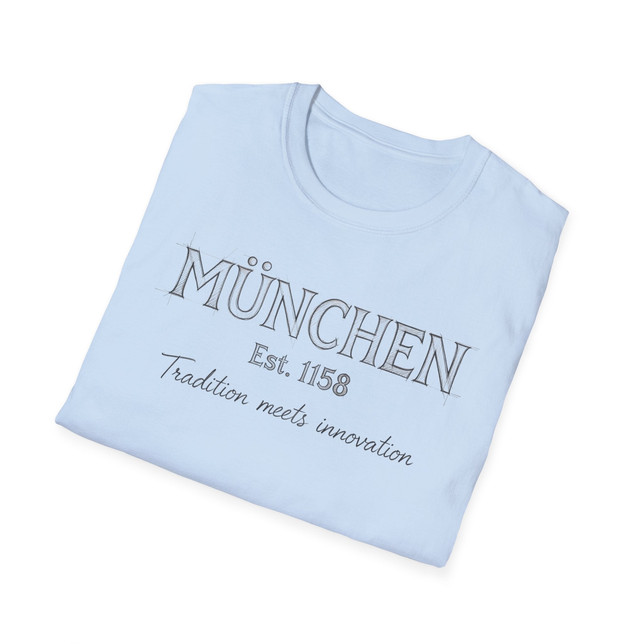 München Est. 1158 T-Shirt | Tradition Meets Innovation, Munich Typography Tee