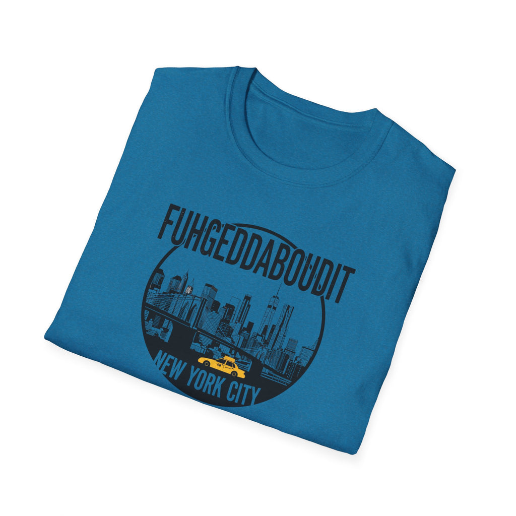 Fuhgeddaboudit New York City skyline T-Shirt | NYC skyline tee