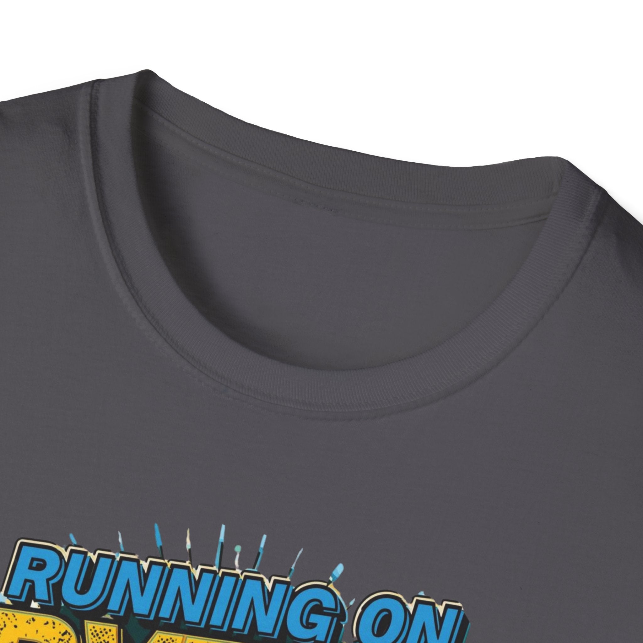 Running on Bytes and Vibes T-Shirt — Austin Retro Tech Graphic Tee