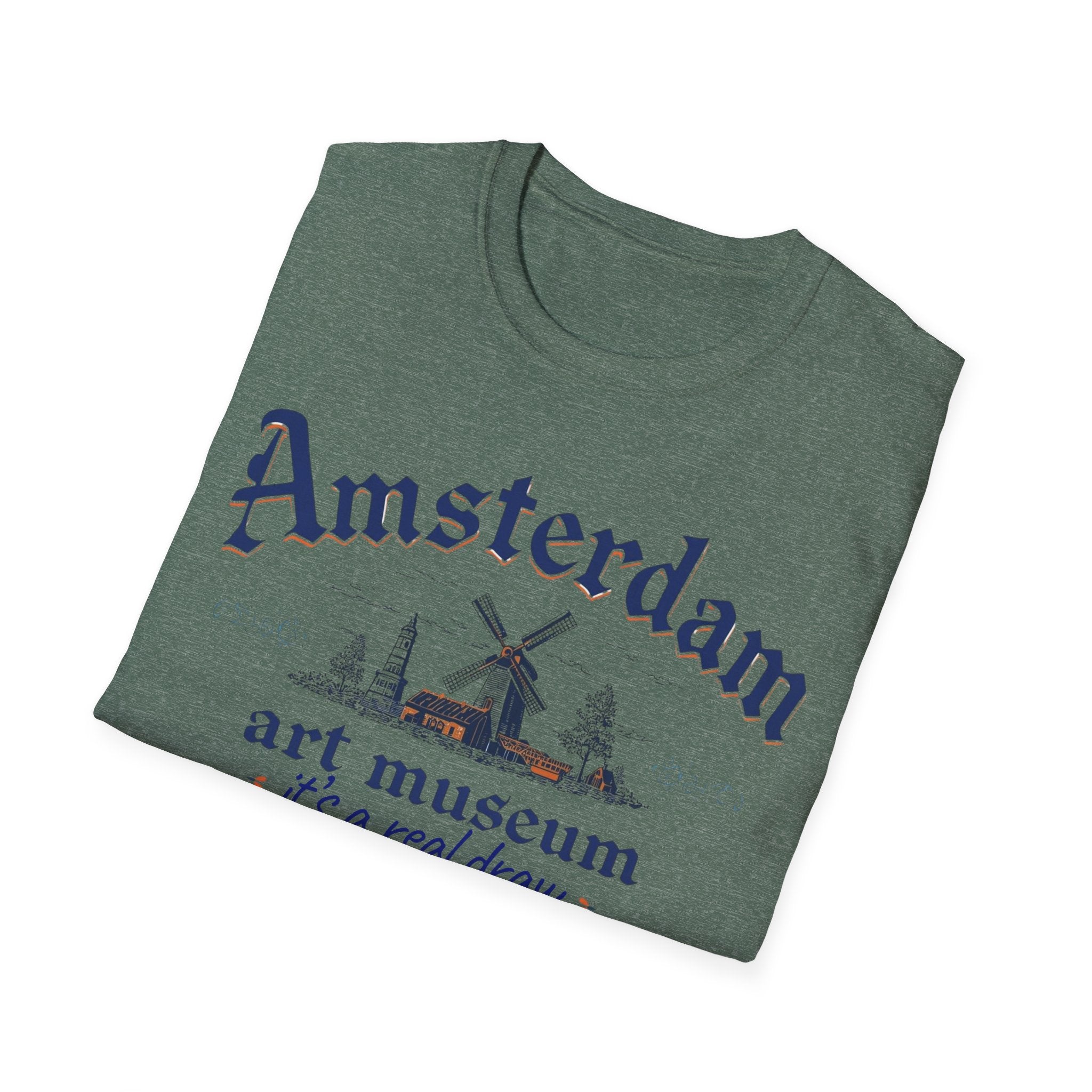 Amsterdam Art Museum T-Shirt – "It's a Real Draw" Travel Souvenir Tee