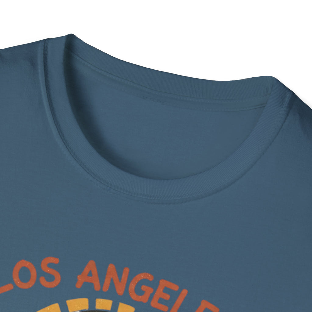 Los Angeles World Cup 2026 Soccer T-Shirt — Retro Sunset Ball Design