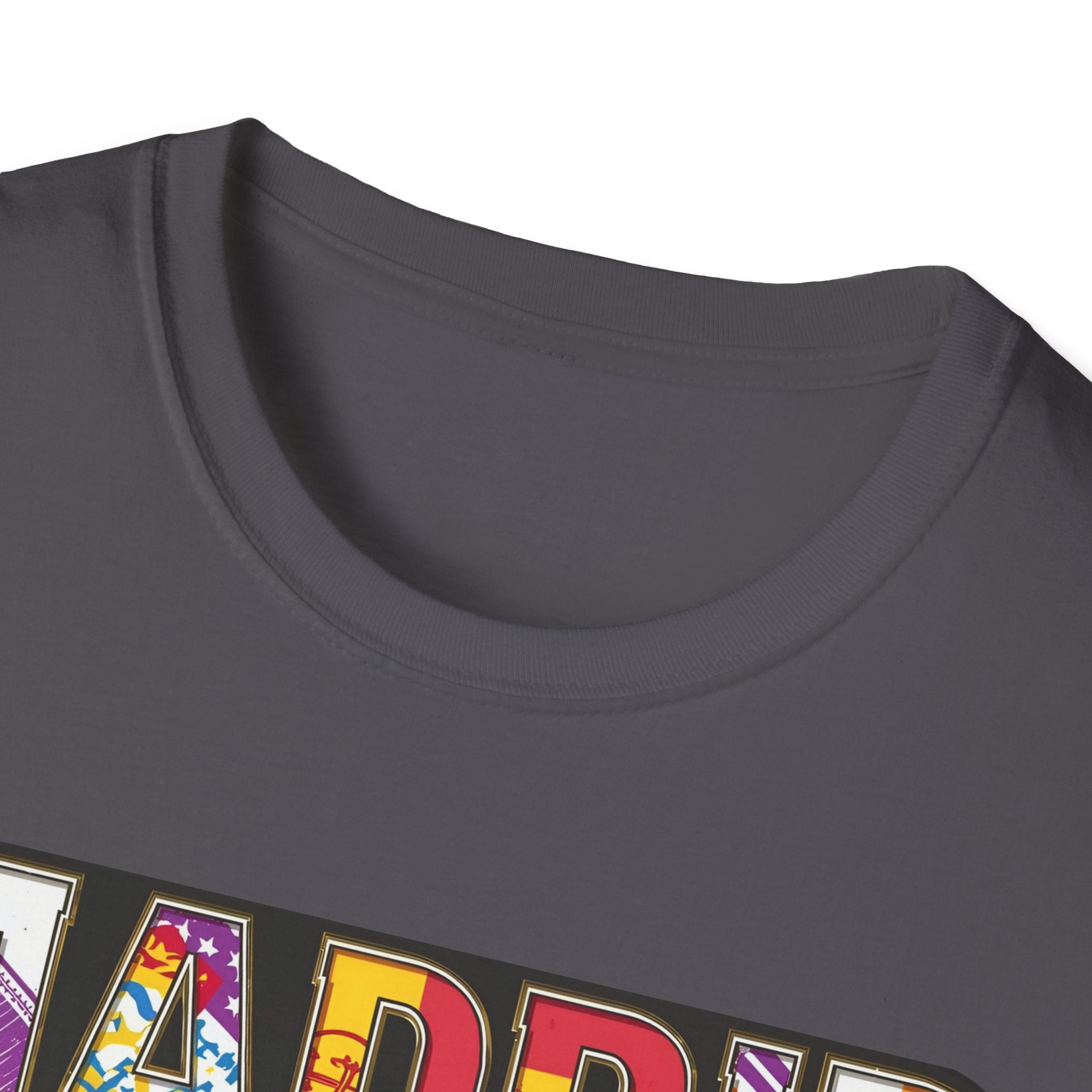 Madrid Colorful Lettering T-Shirt | City Typography Travel Shirt
