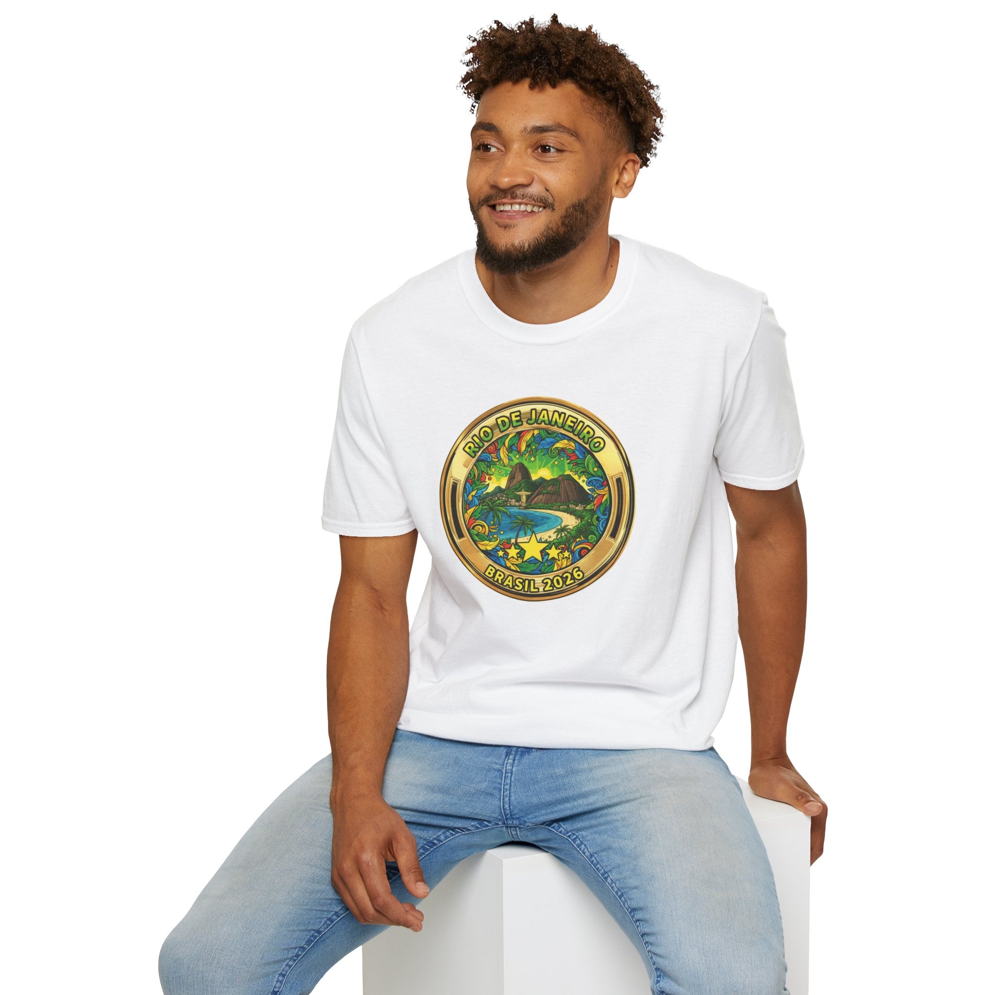 Rio de Janeiro Brazil Travel T-Shirt World Cup 2026 — Vintage Tropical Beach Badge
