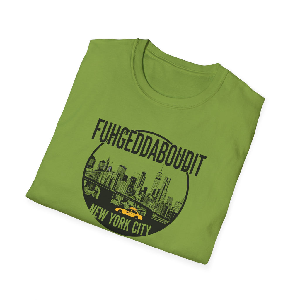 Fuhgeddaboudit New York City skyline T-Shirt | NYC skyline tee