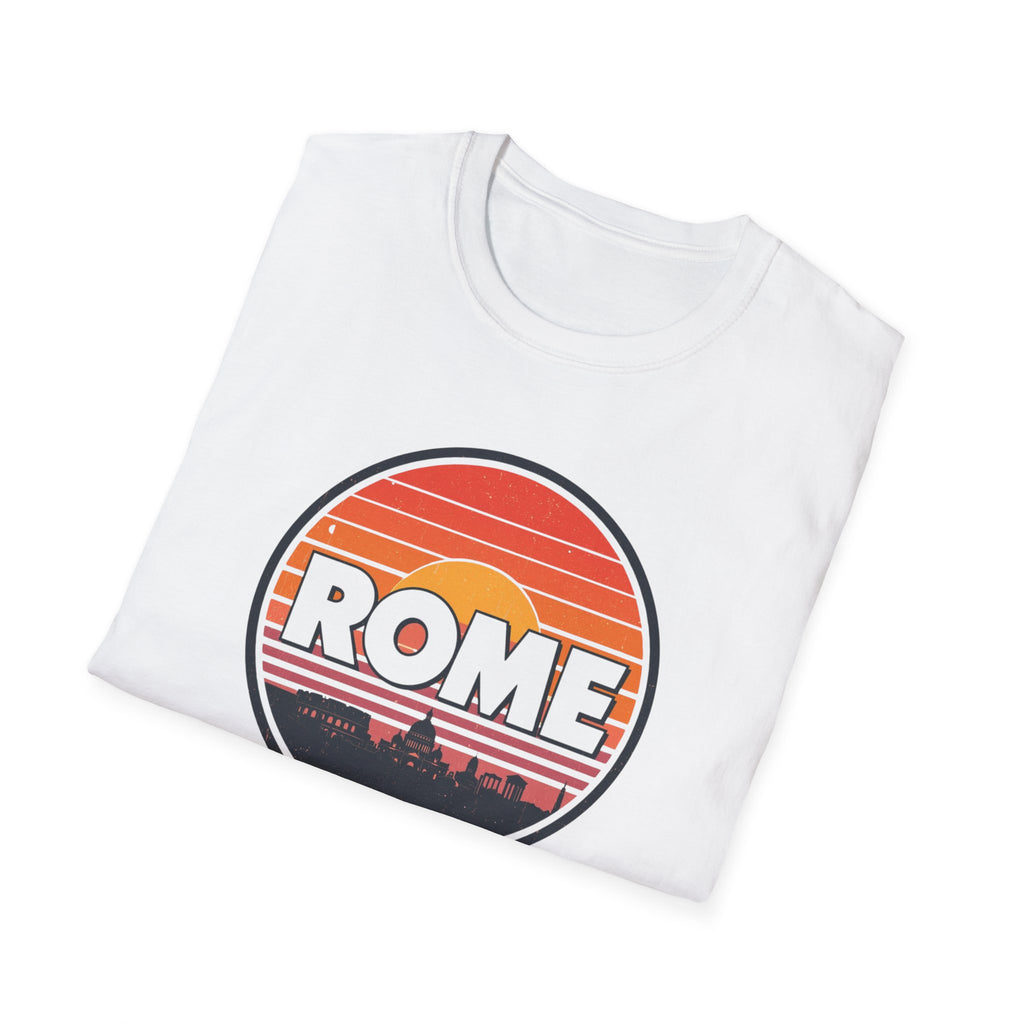Rome Sunset T-Shirt — Vintage Retro City Skyline Tee