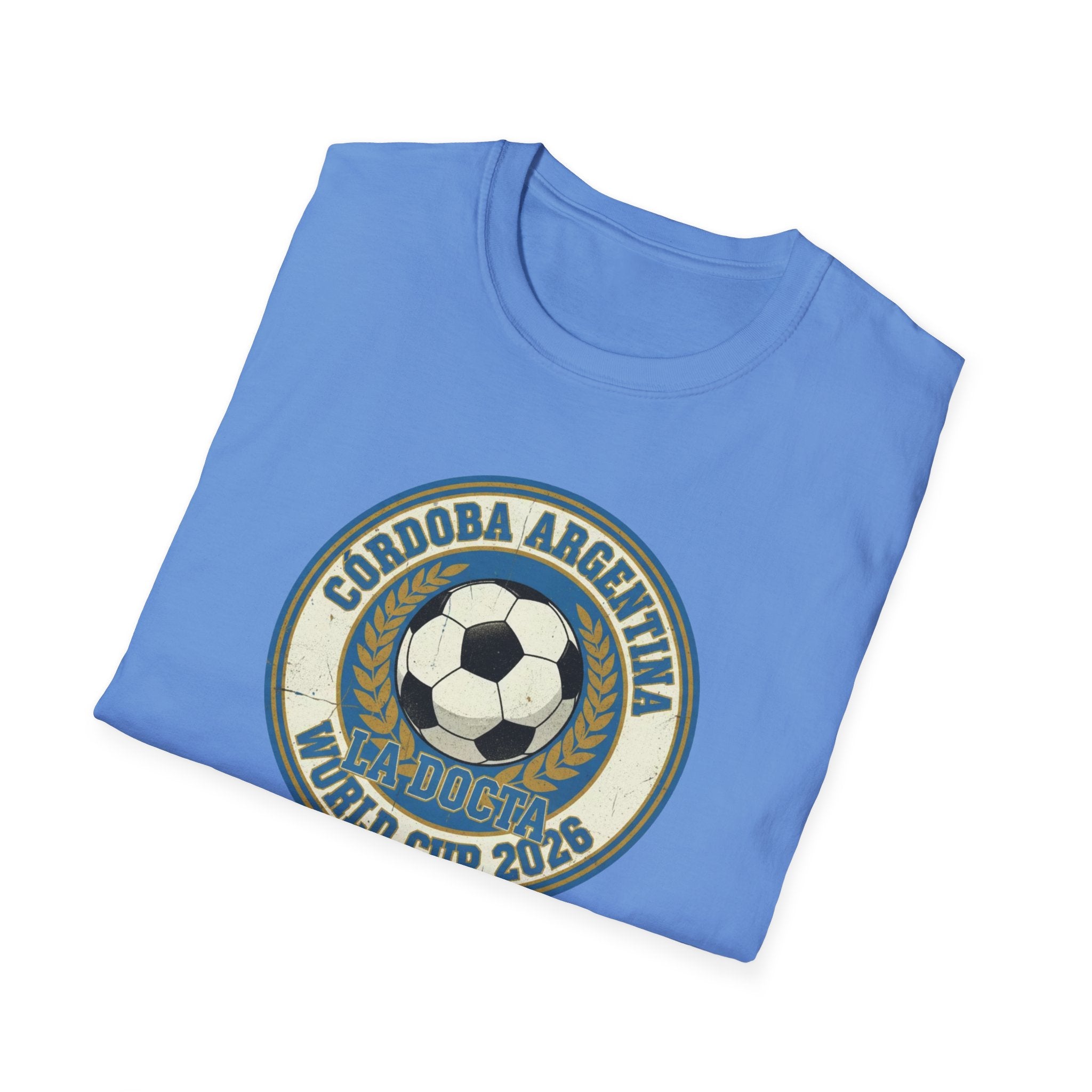 Argentina World Cup 2026 Soccer T-Shirt — Córdoba Retro Football Crest