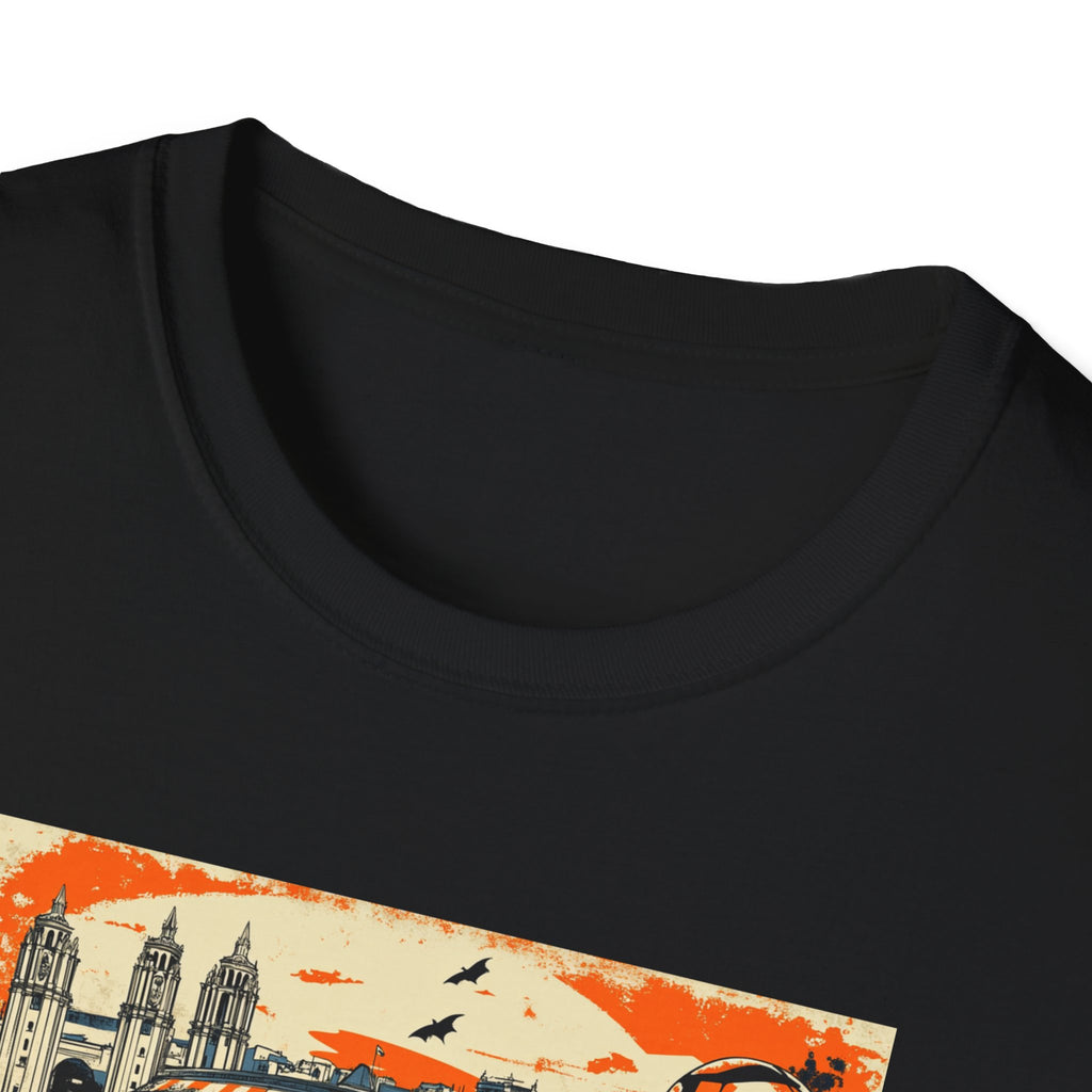 Valencia Vintage Soccer Graphic T-Shirt | City Skyline, Football Art