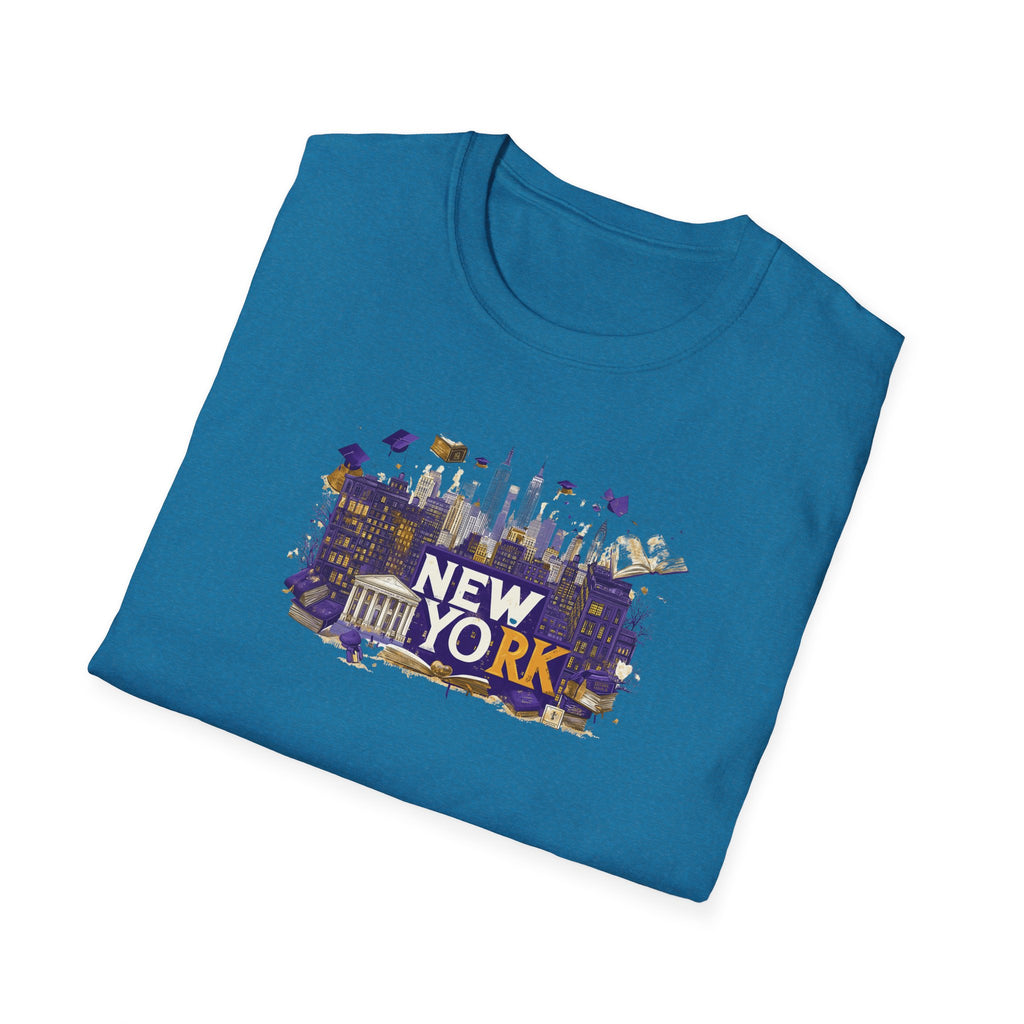 New York Skyline Graphic T-Shirt | Cityscape, Statue of Liberty, Urban Landmarks