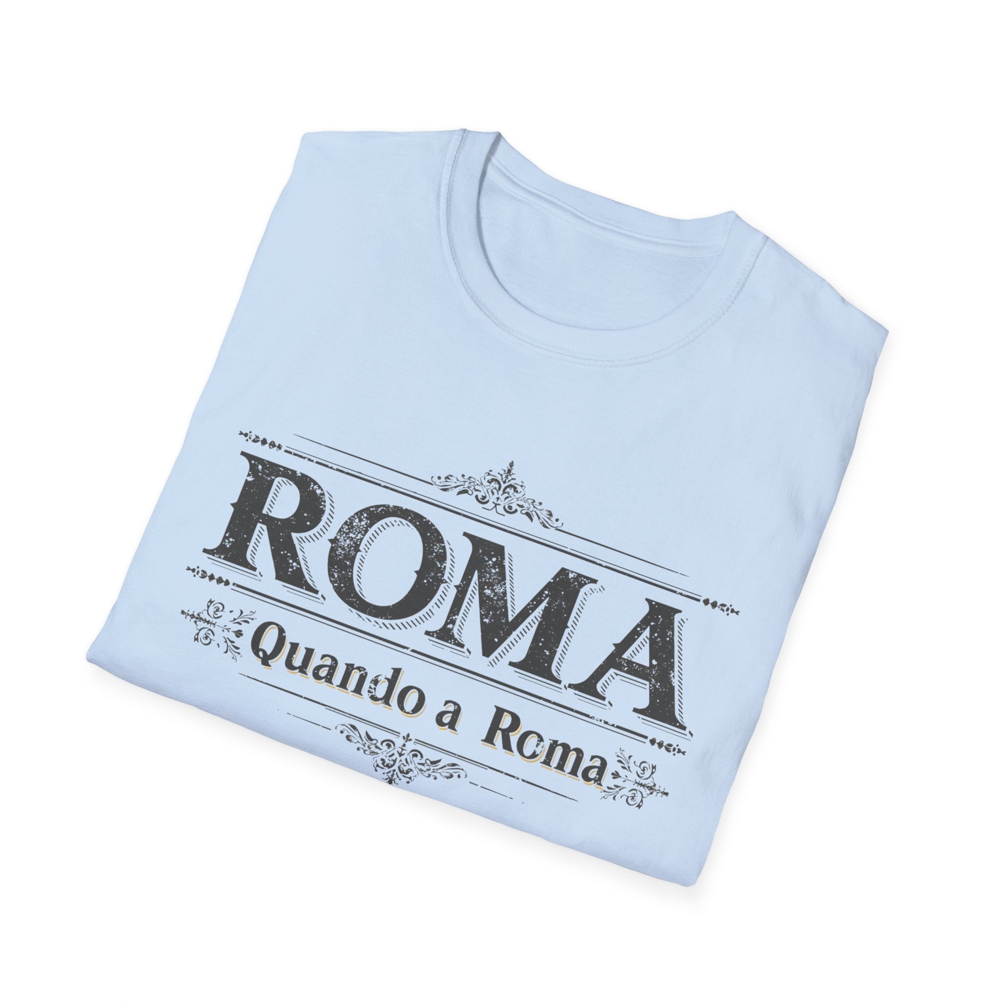 ROMA Vintage Typography T-Shirt | Quando a Roma travel souvenir