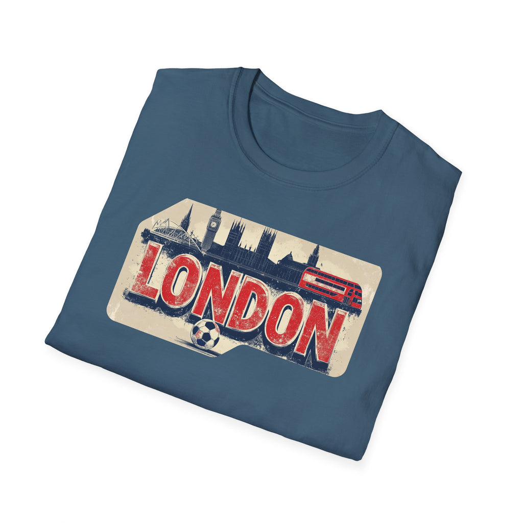 London Vintage Sign T-Shirt | Skyline, Union Jack Bus