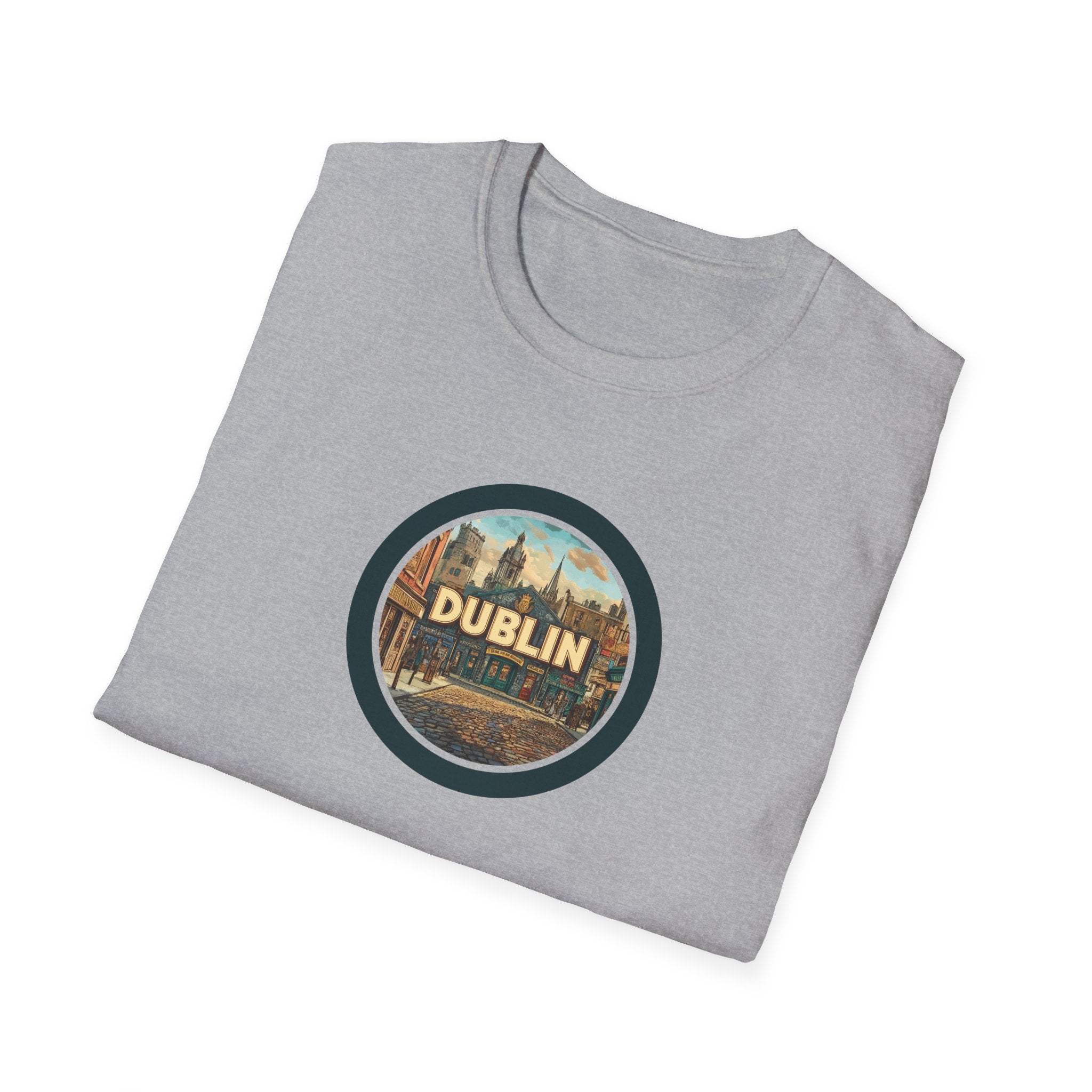 Dublin Vintage Cityscape T-Shirt | Ireland Travel Souvenir