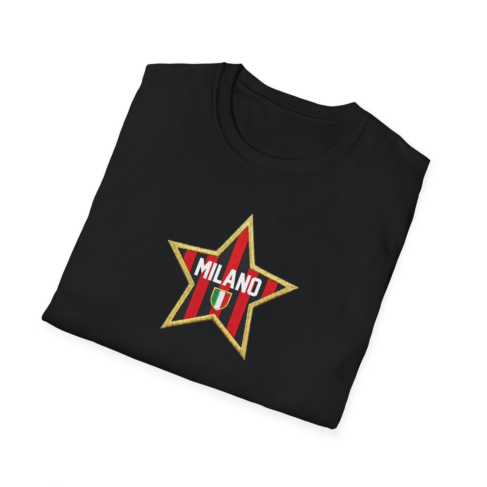 Milano Star Crest T-Shirt | Italian Flag Stripe Icon
