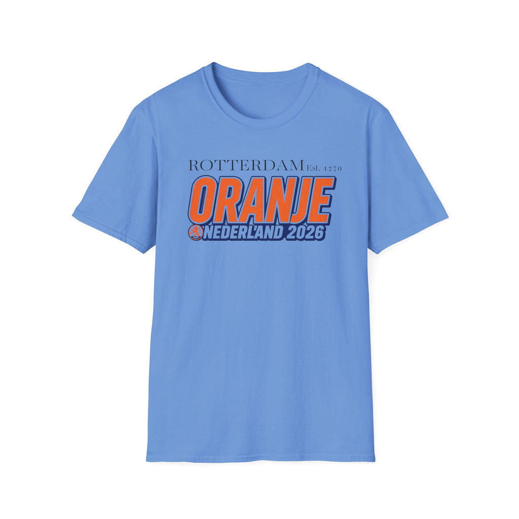 Oranje Nederland 2026 T-Shirt — Rotterdam Football Fan Tee