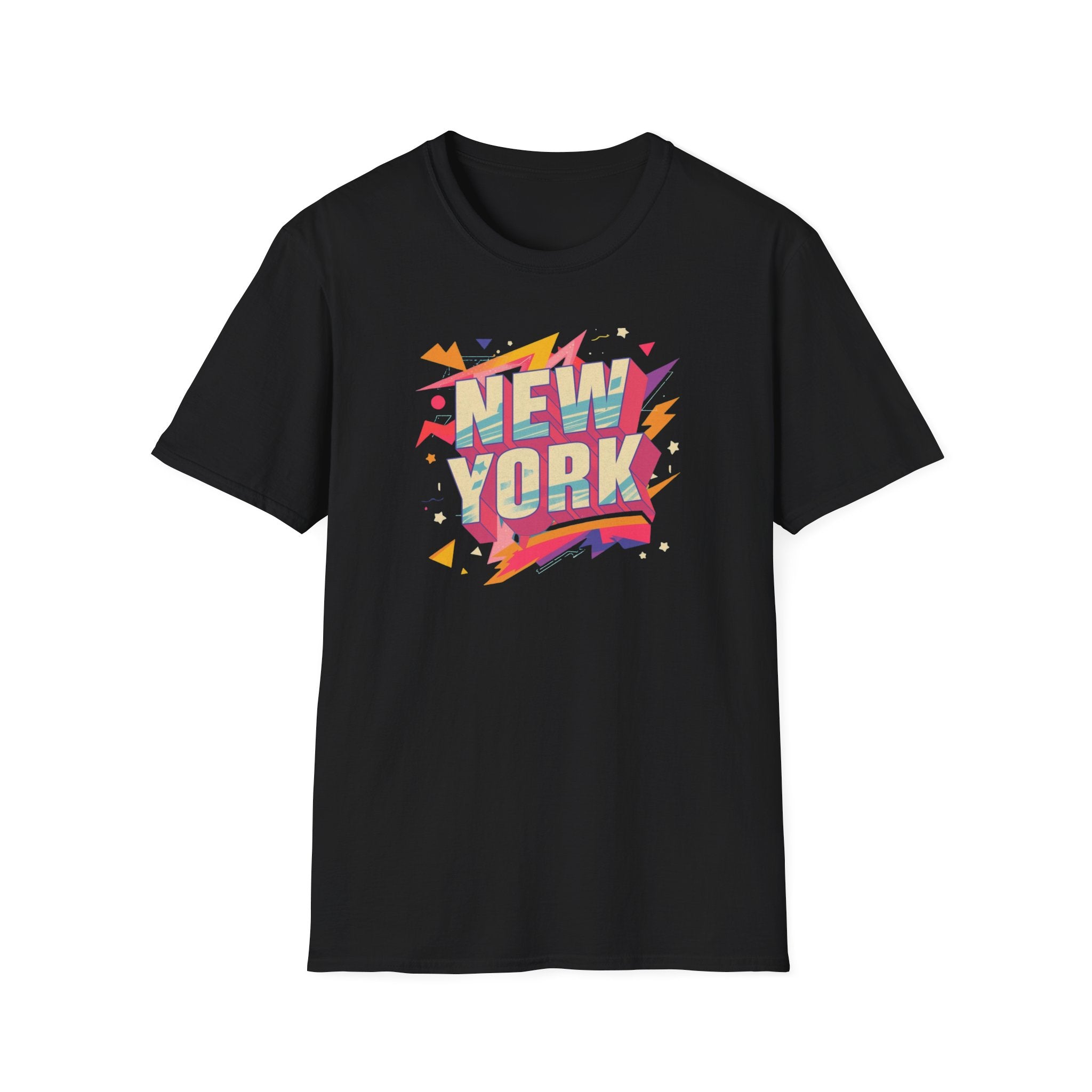 New York Retro Pop Art T-Shirt | Colorful City Typography