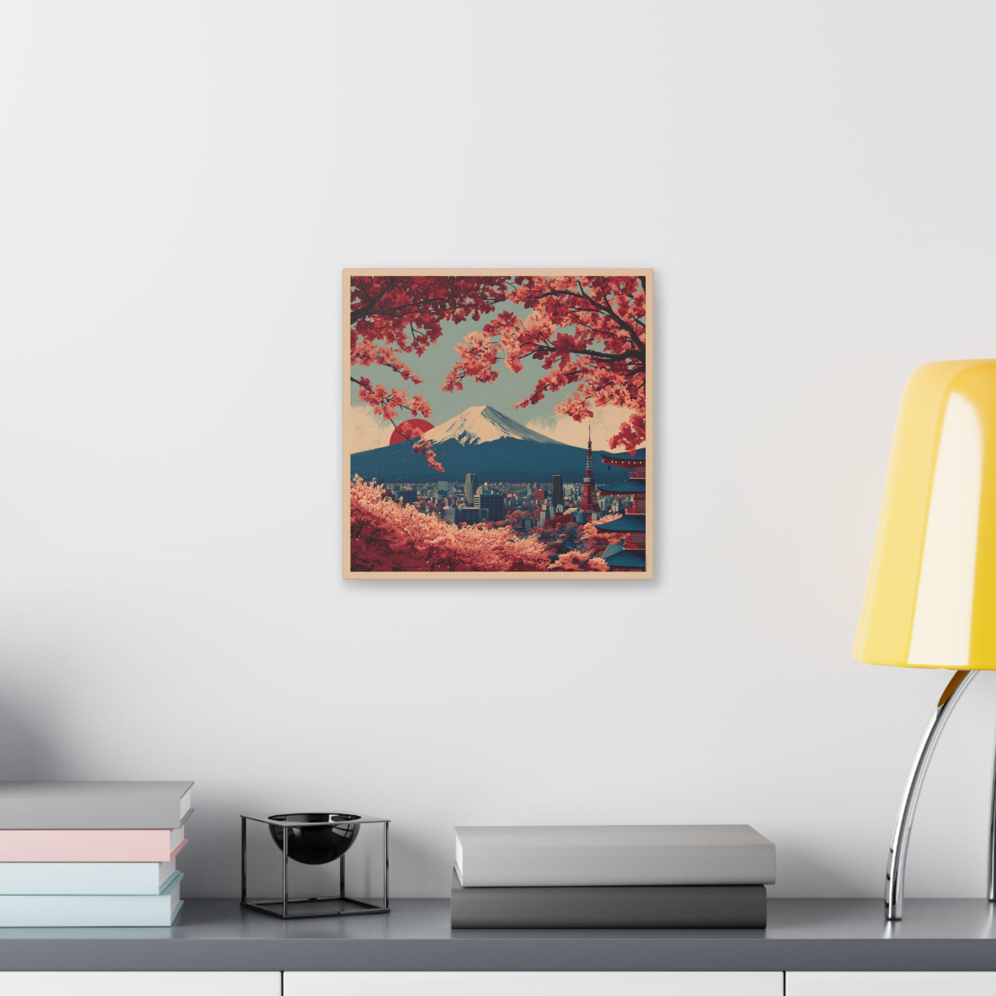 Japanese Cherry Blossom Canvas Print — Mt. Fuji Scenic Wall Art