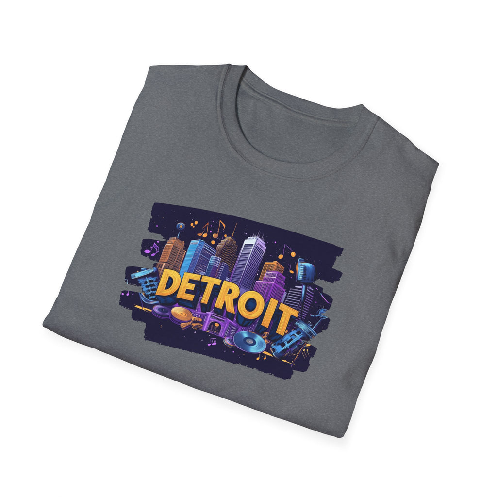 Detroit Skyline Graphic T-Shirt | City Nightscape Tee