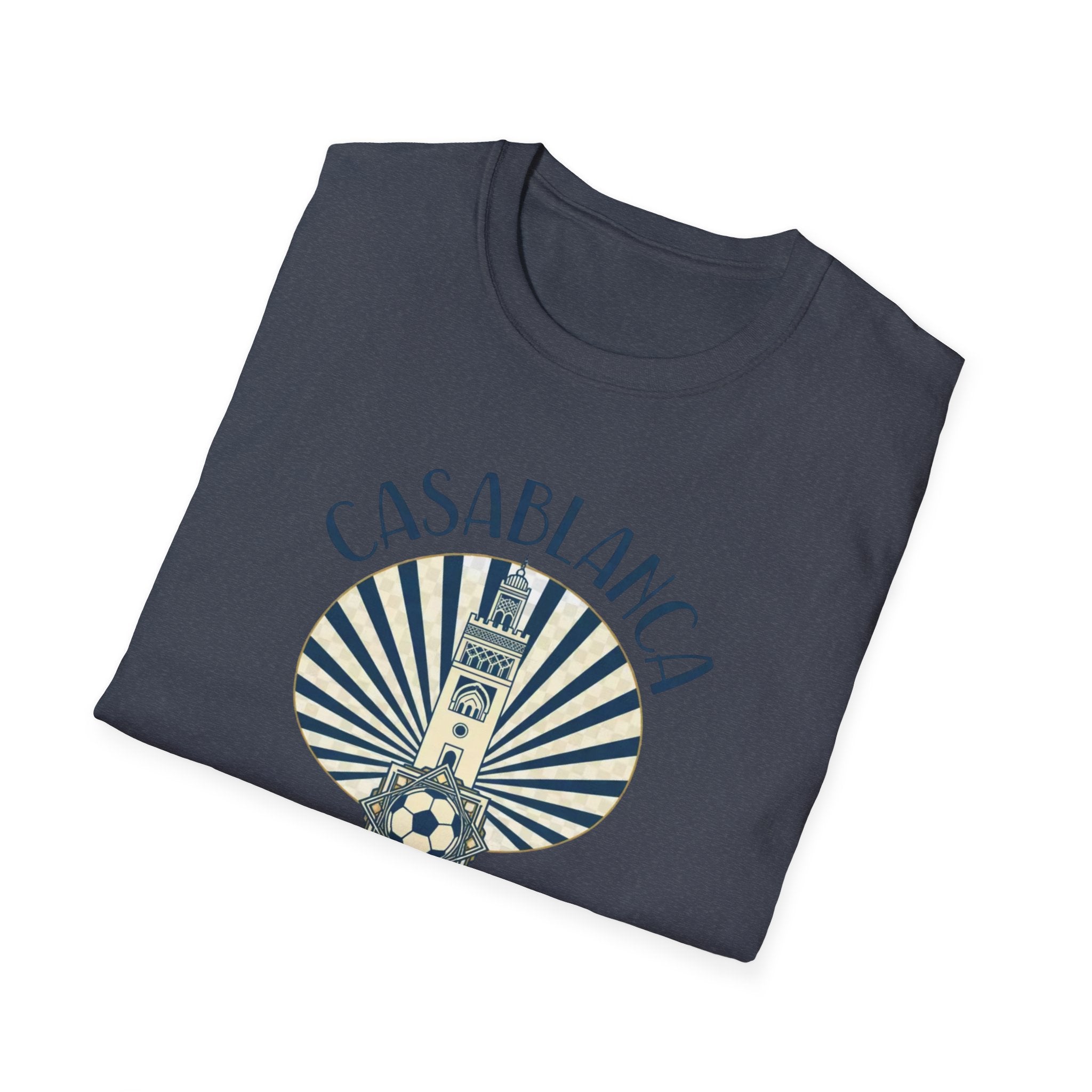 Casablanca Vintage Travel T-Shirt — Morocco World Cup 2026 Souvenir