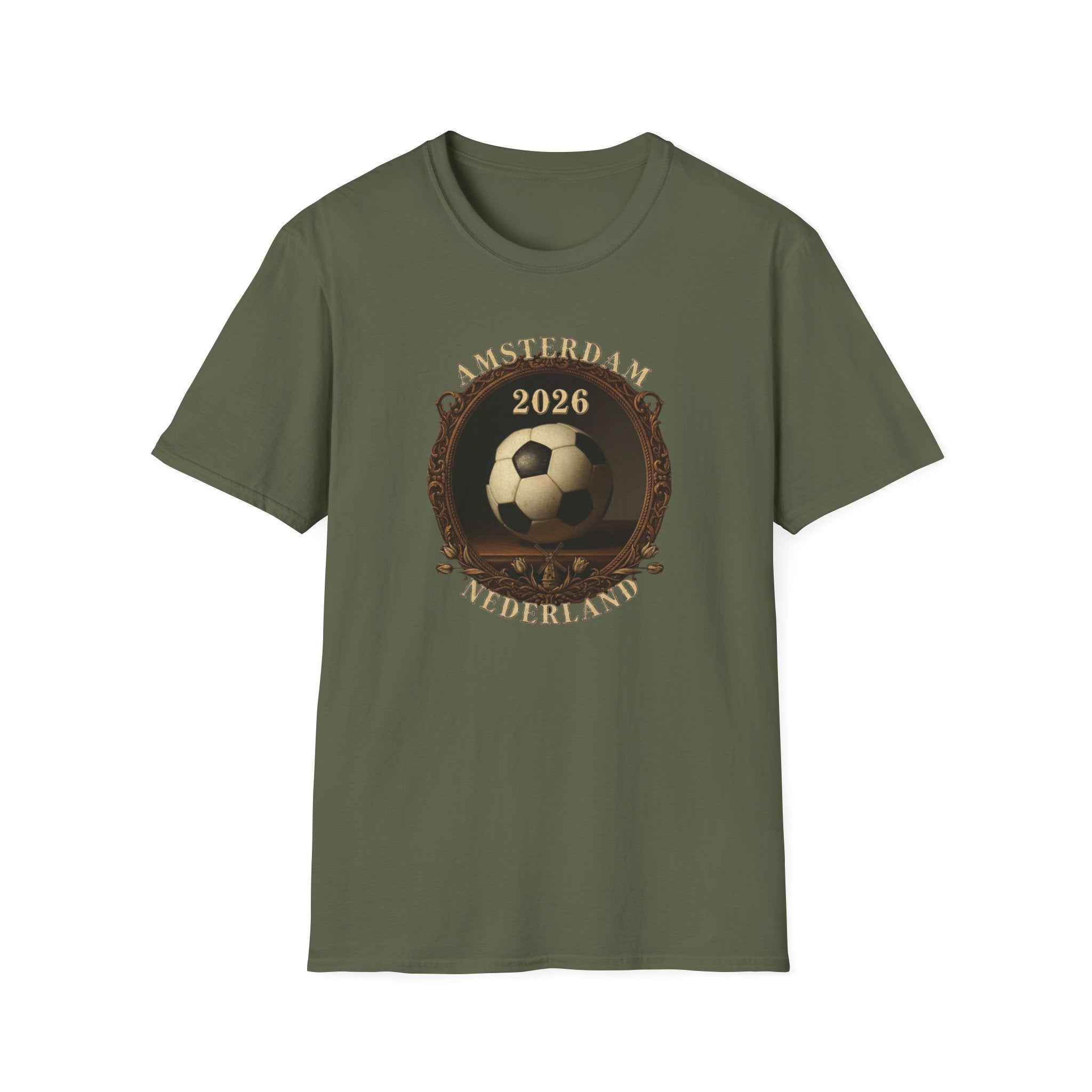 Amsterdam Netherlands 2026 Soccer T-Shirt — Vintage Football Design