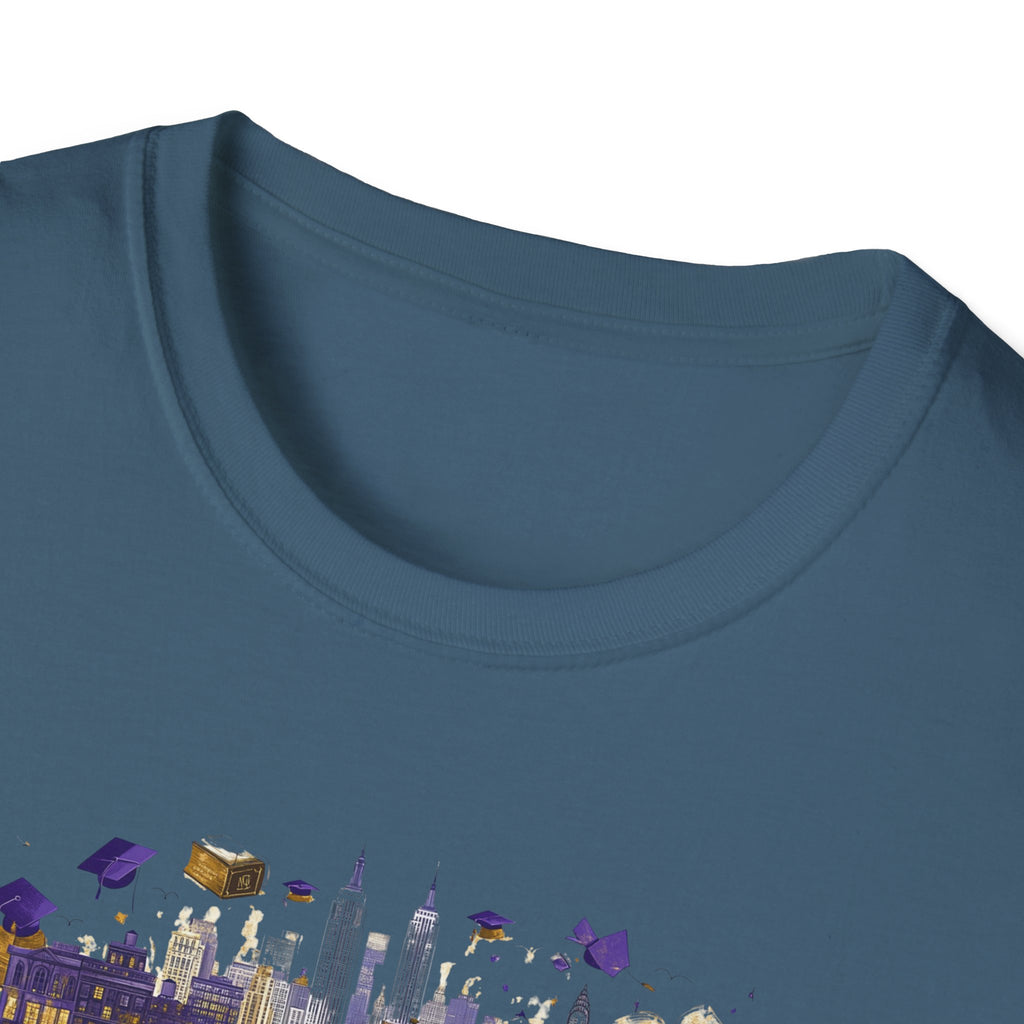 New York Skyline Graphic T-Shirt | Cityscape, Statue of Liberty, Urban Landmarks
